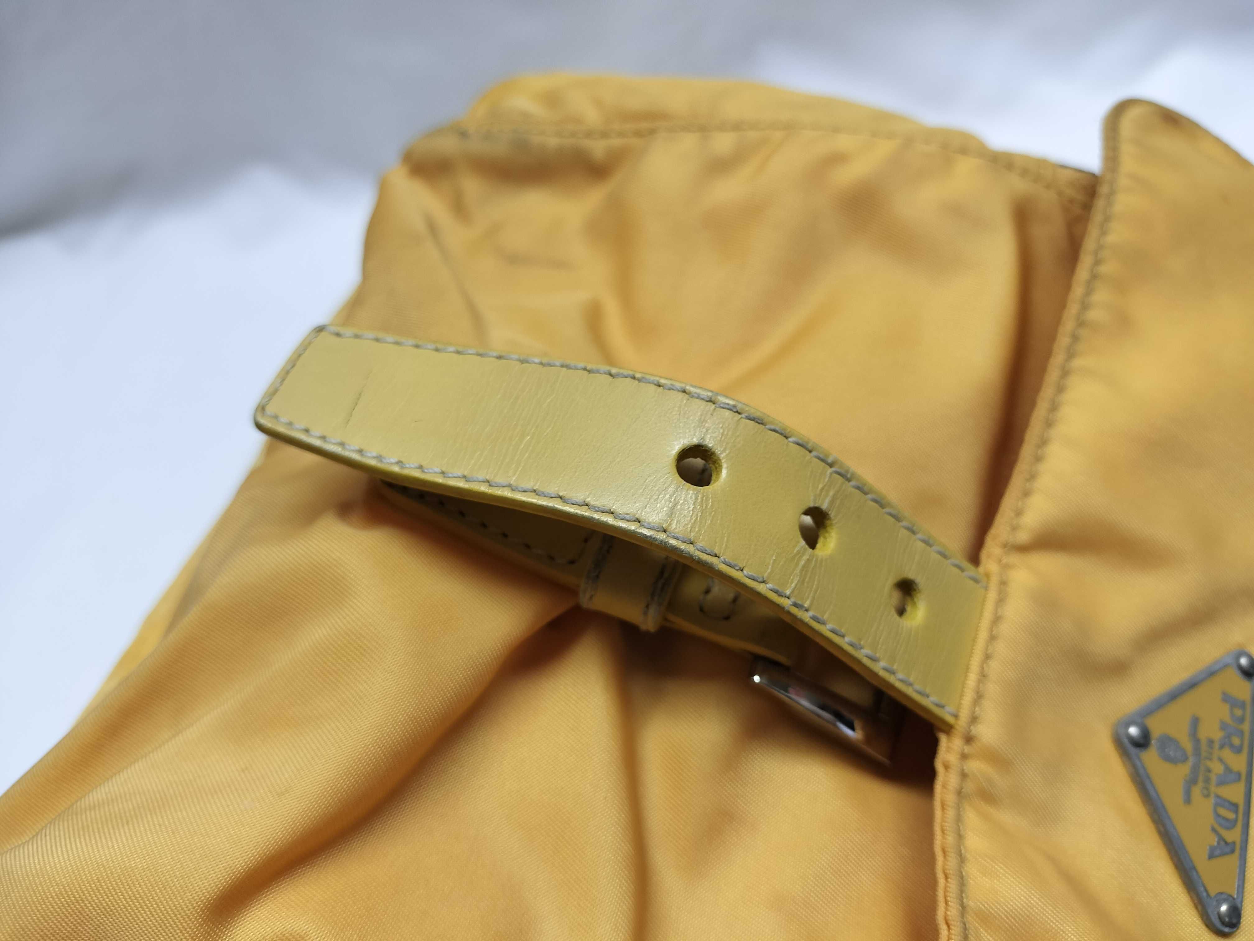 Nylon Backpack, Yellow, Shoulder Bag — view 10
