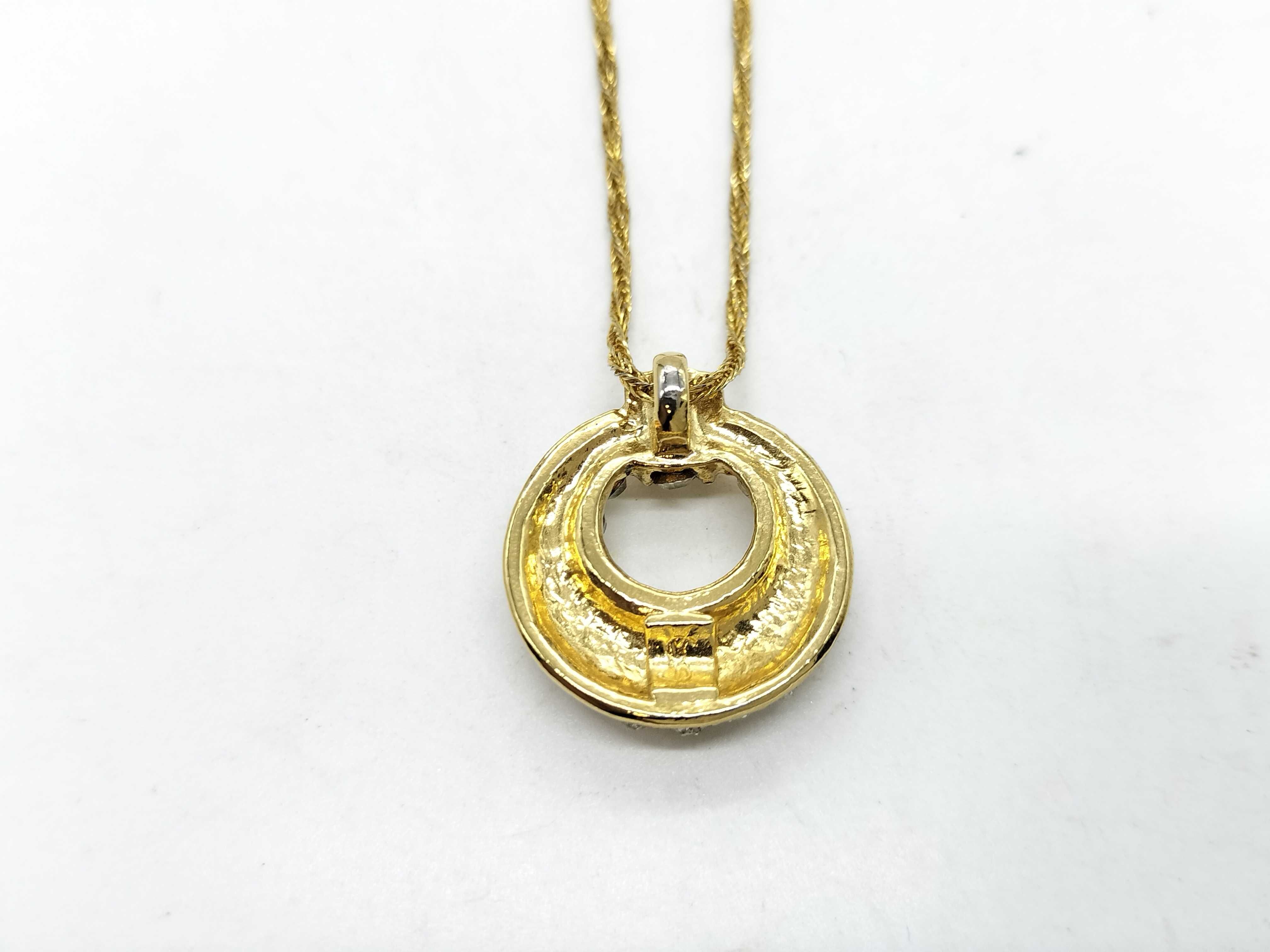 Gold Necklace with Colored Stones — view 2
