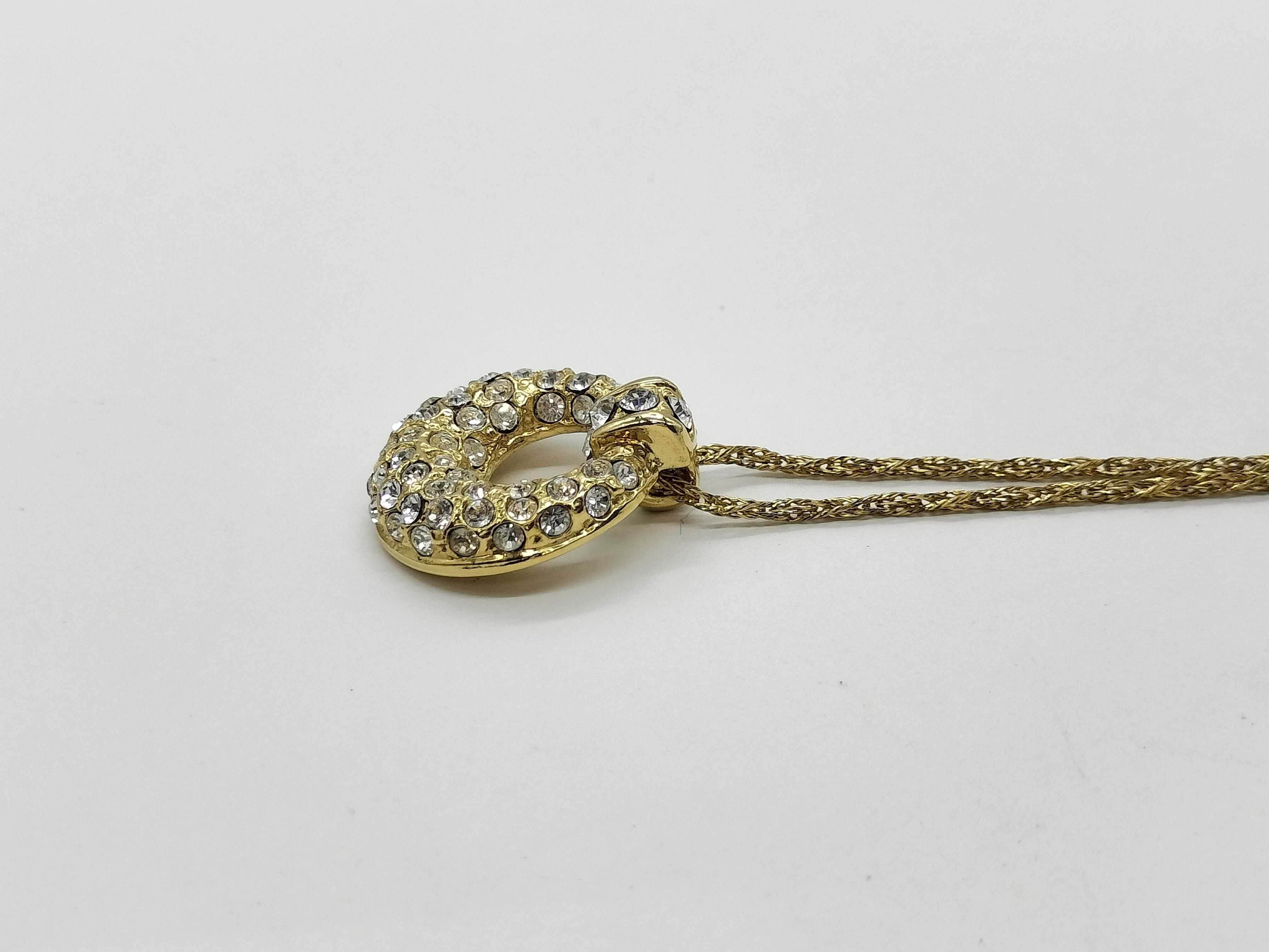 Gold Necklace with Colored Stones — view 3