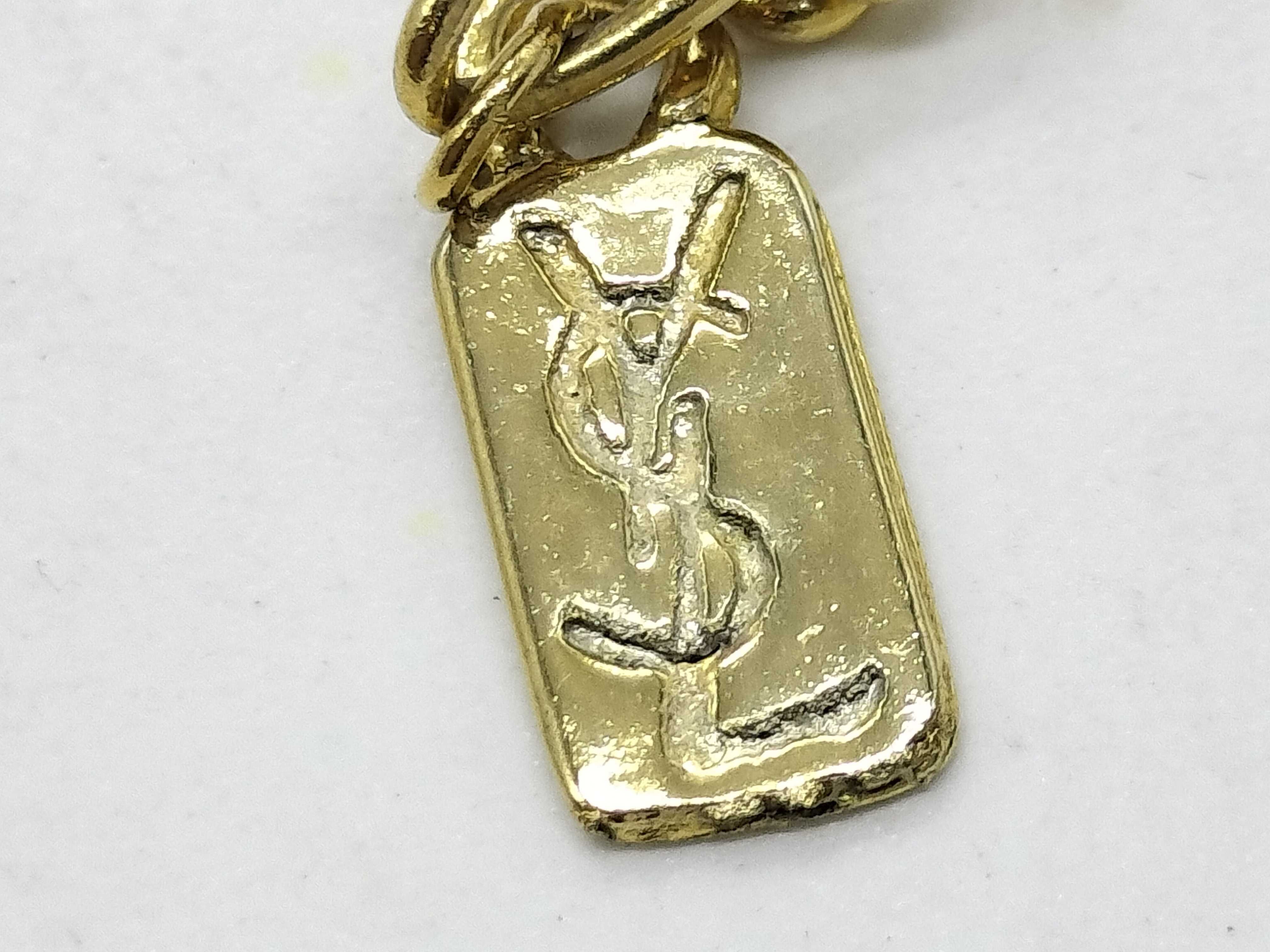 Gold Necklace with Colored Stones — view 5