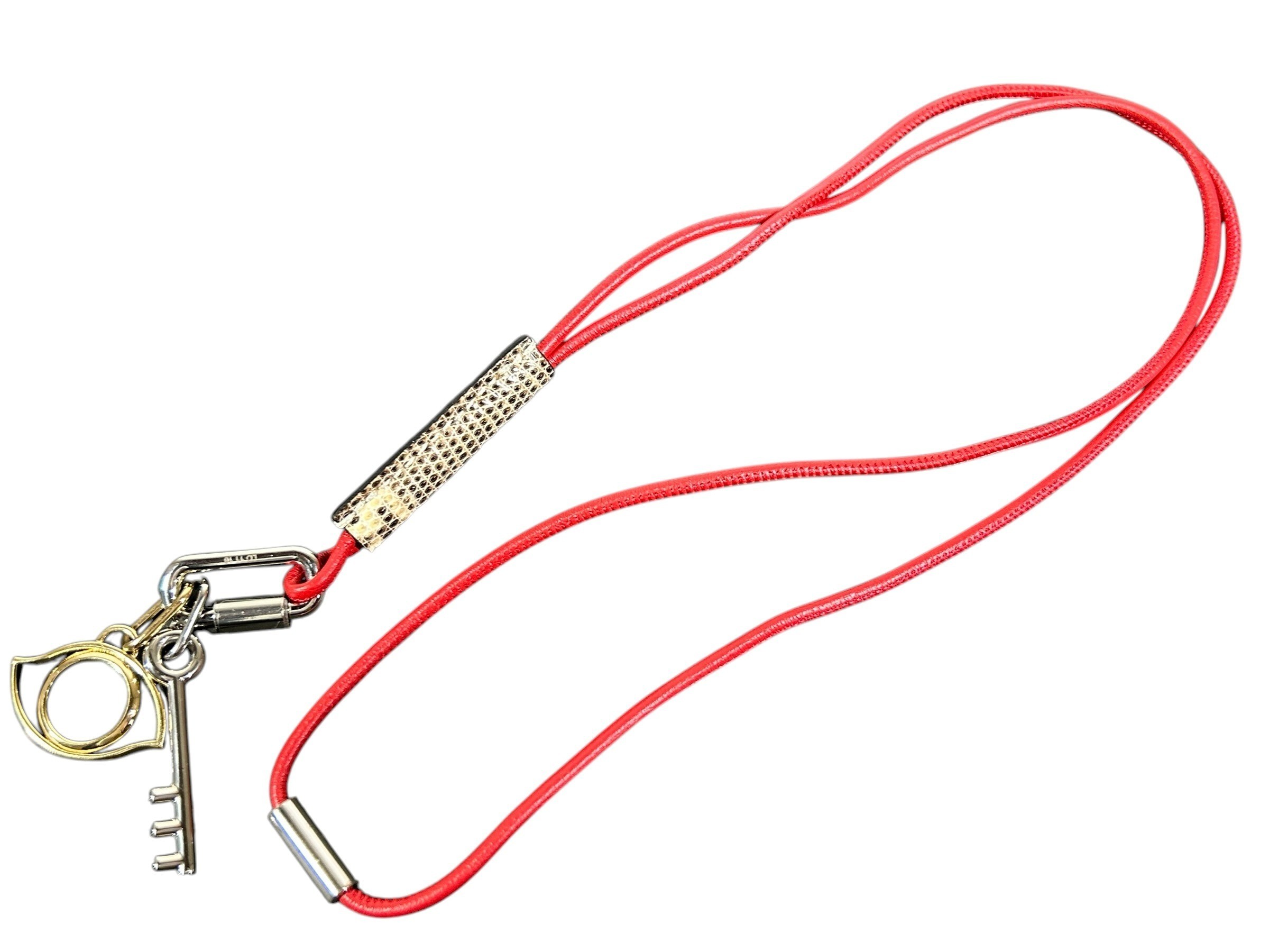 necklace, Curiosité, key eye design, cord approximately 66cm. — view 3