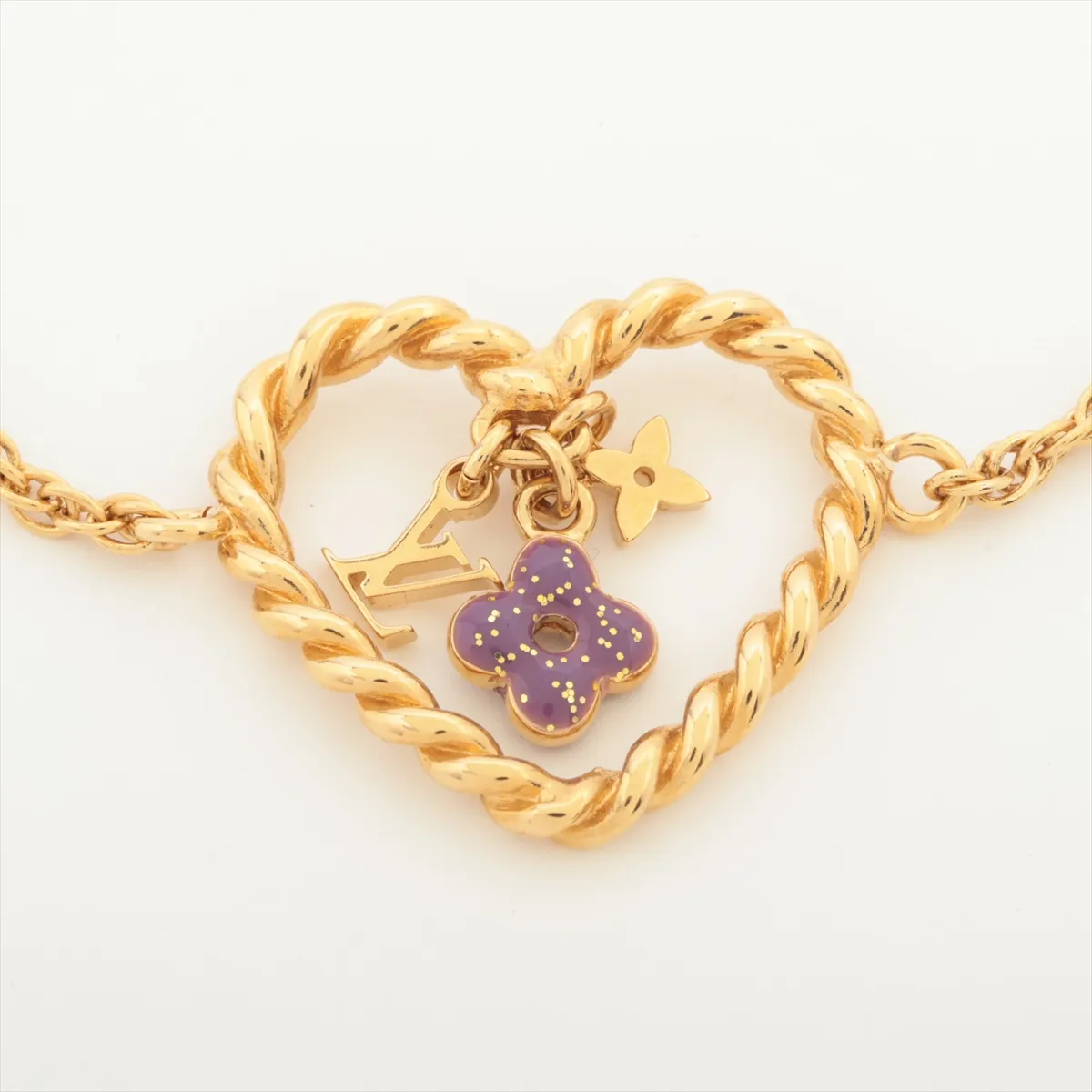 M65824 Brassless Sweet Heart in My Heart Bracelet GP Gold — view 2