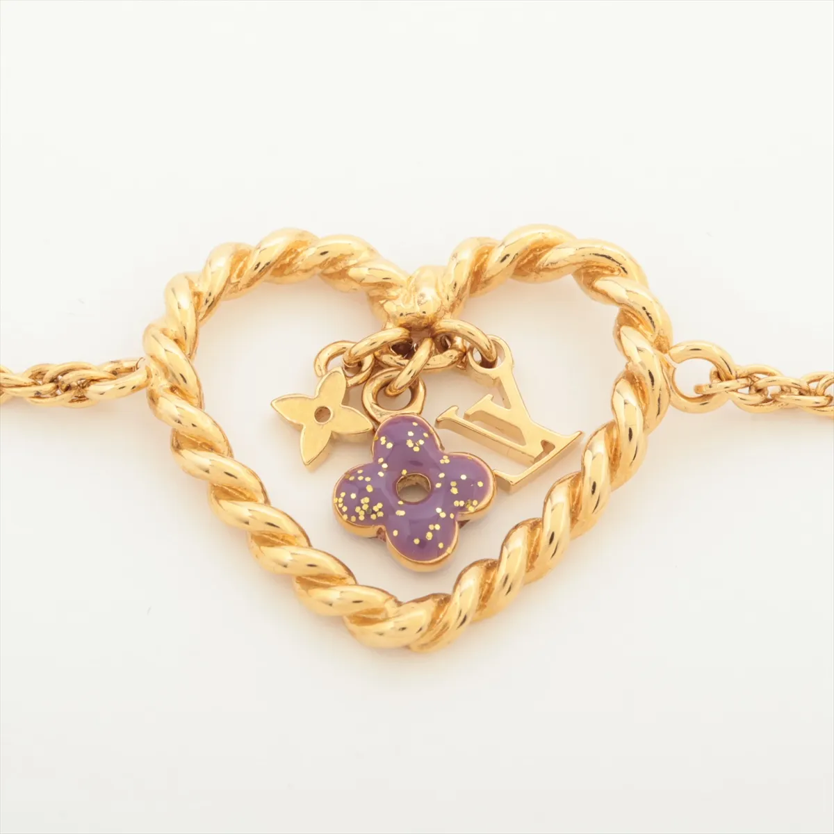 M65824 Brassless Sweet Heart in My Heart Bracelet GP Gold — view 3