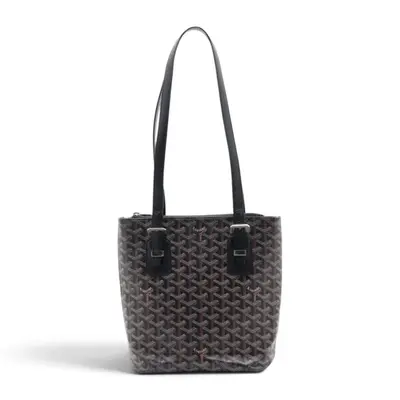 MariGalant PM PVC x Leather Tote Bag, Black