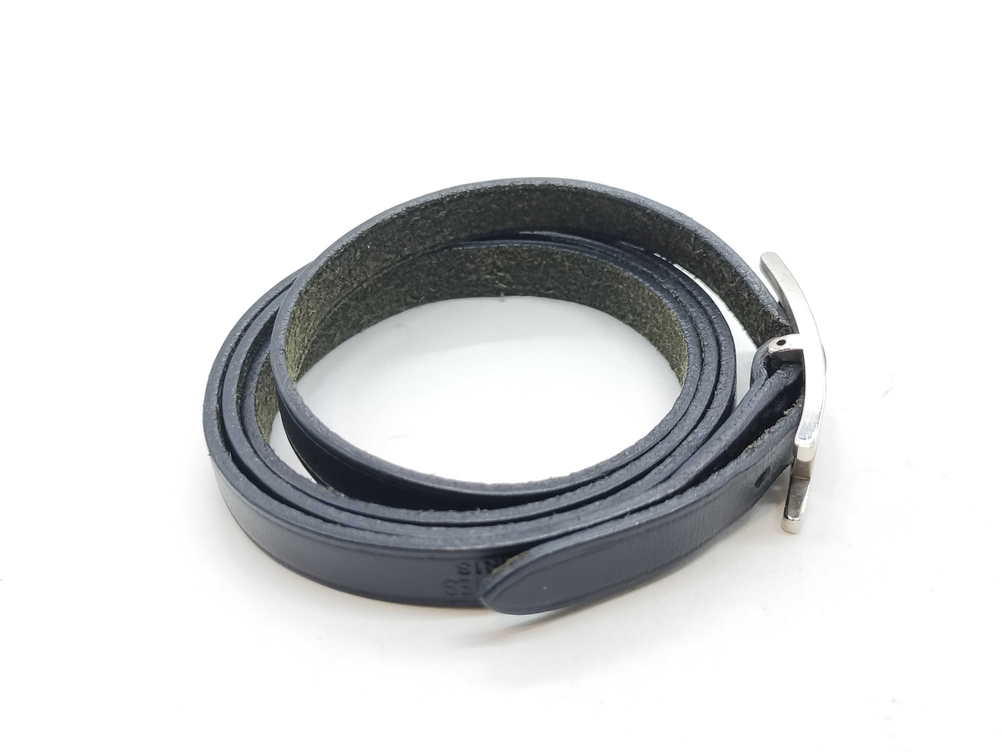 Be Api Bracelet, Black Leather, Silver Hardware, Bracelet/Bangle — view 2