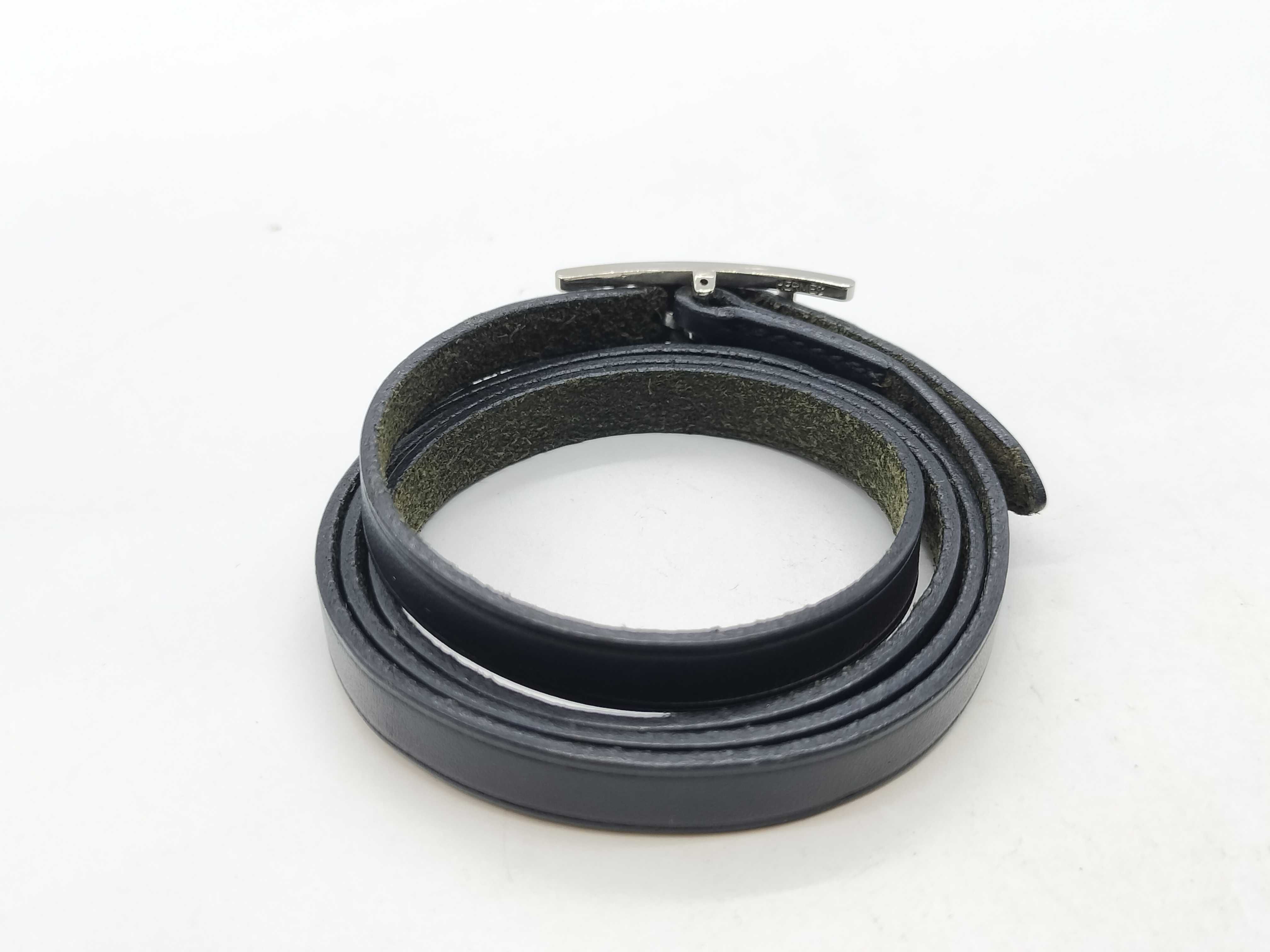 Be Api Bracelet, Black Leather, Silver Hardware, Bracelet/Bangle — view 3