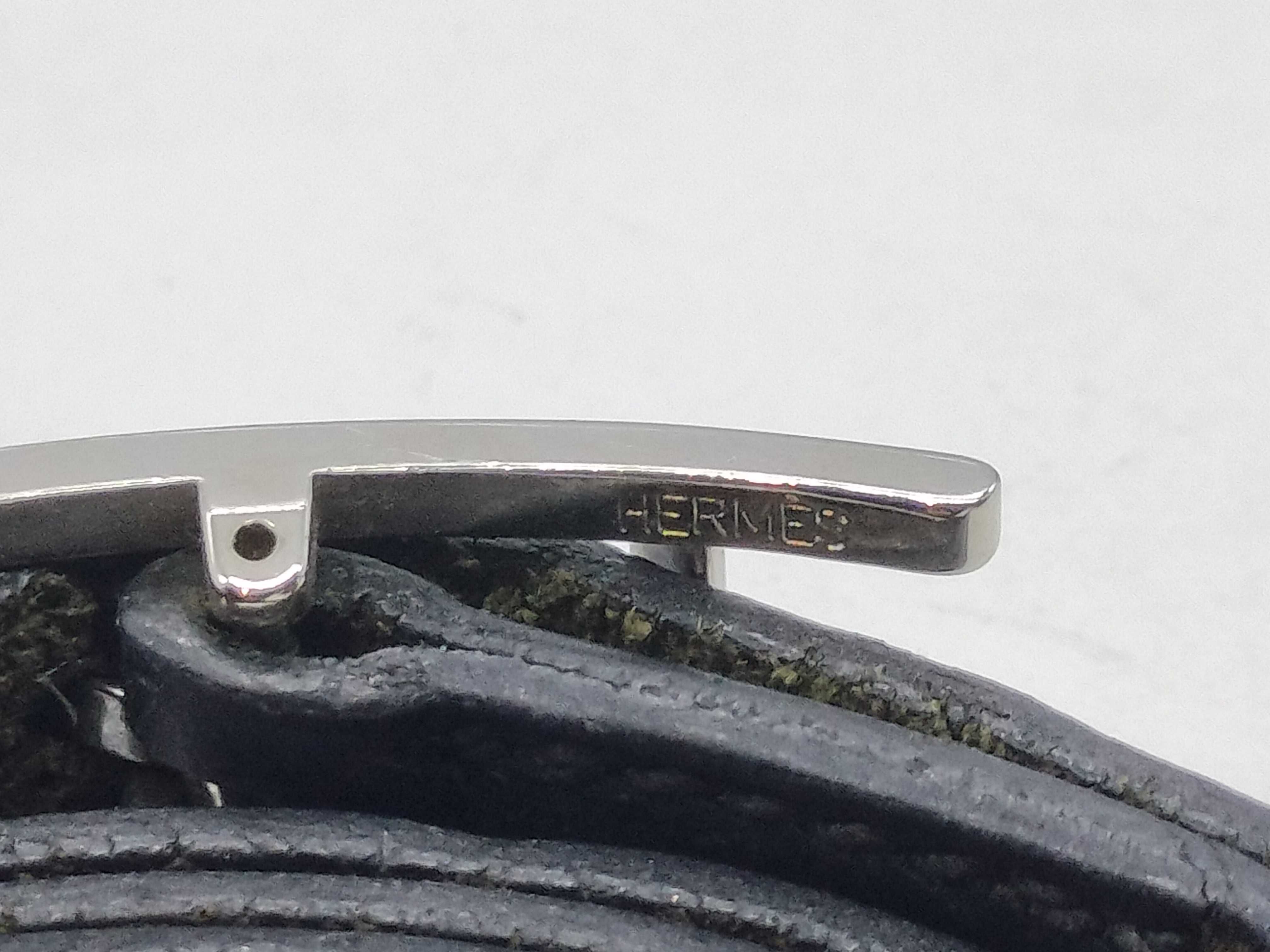 Be Api Bracelet, Black Leather, Silver Hardware, Bracelet/Bangle — view 5
