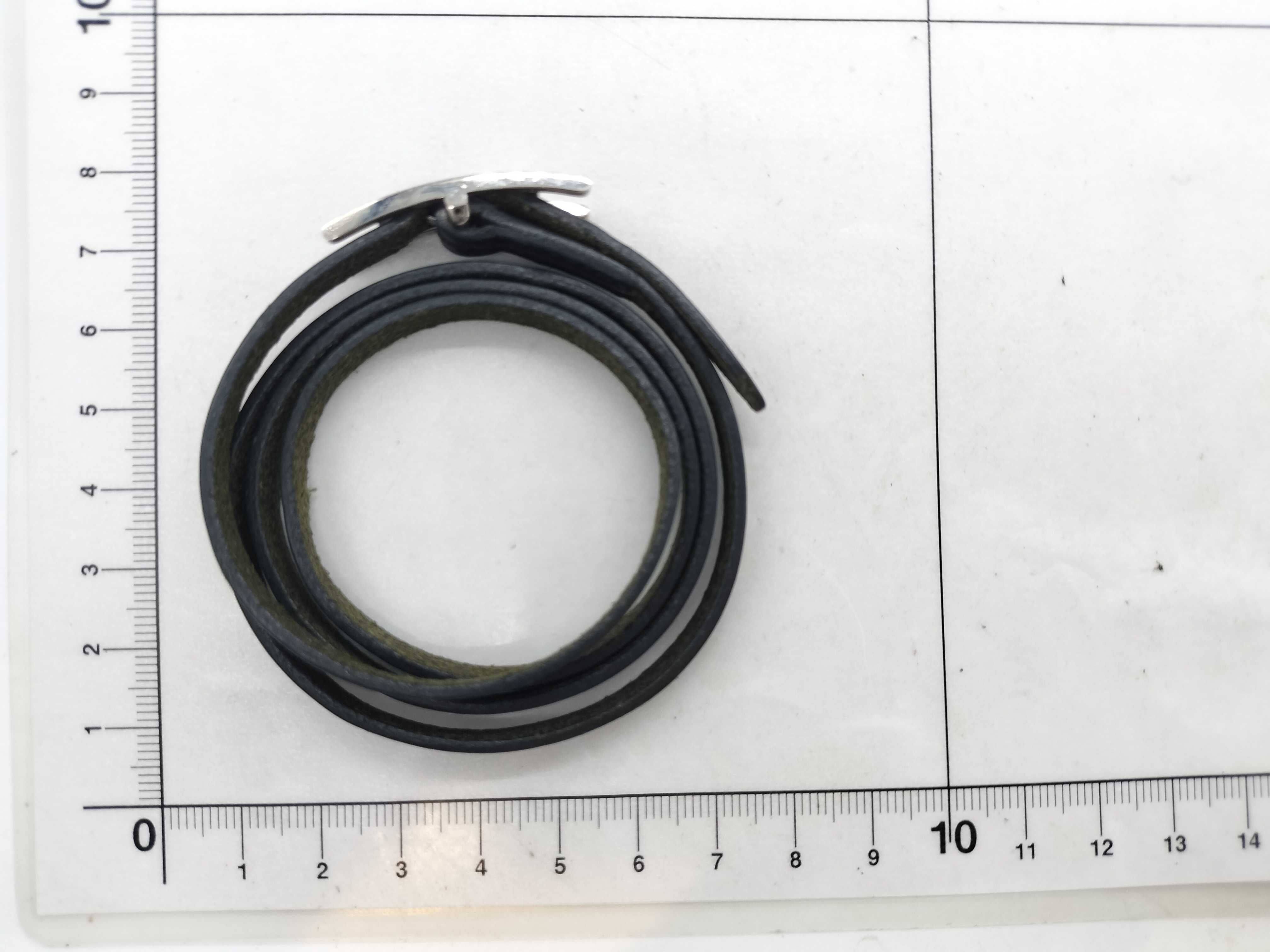 Be Api Bracelet, Black Leather, Silver Hardware, Bracelet/Bangle — view 7