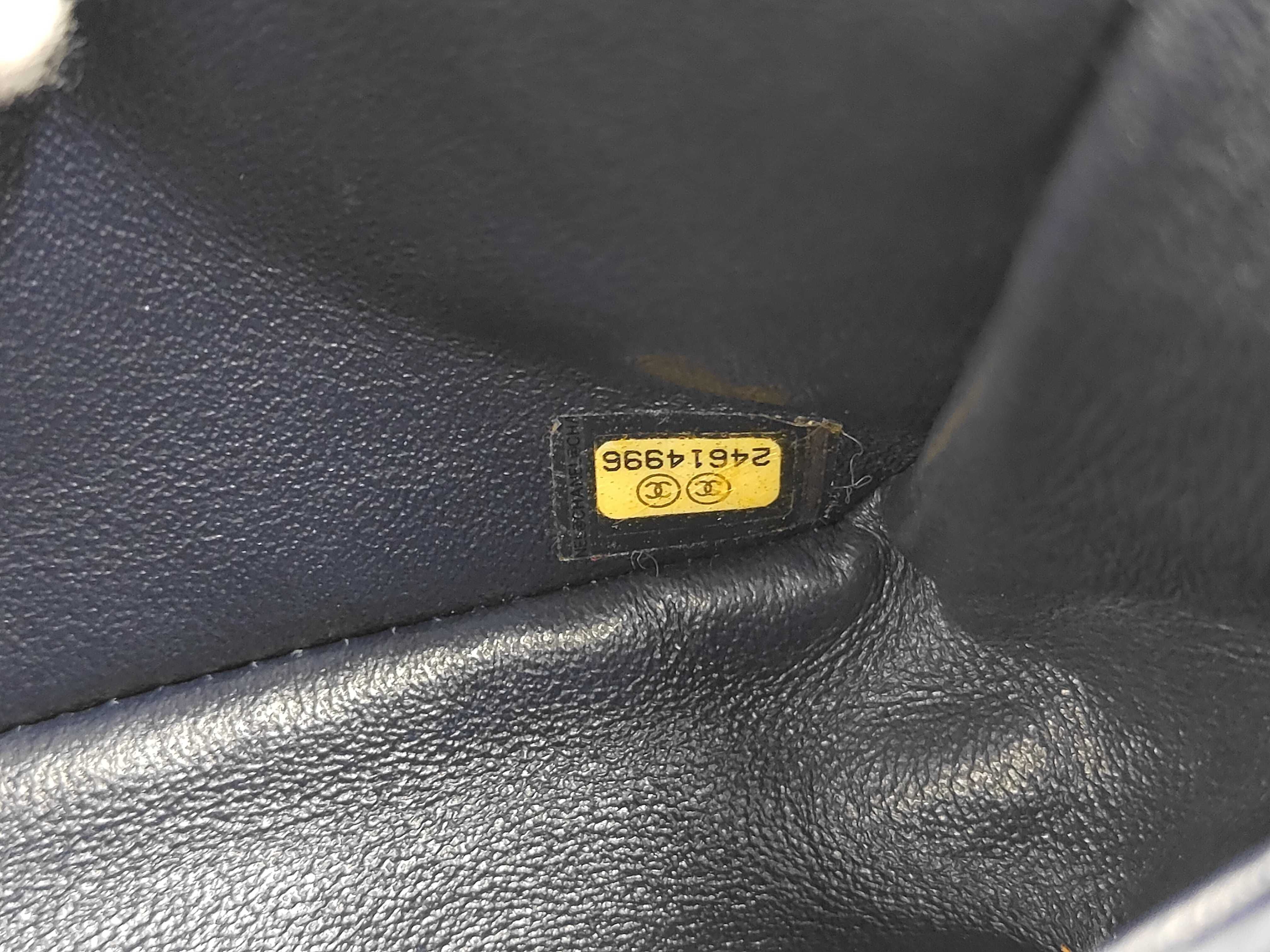 Mini Matelassé Tweed Icon Charm Gold Hardware Chain Shoulder Bag (Card and Seal Serial Number 24) — view 11