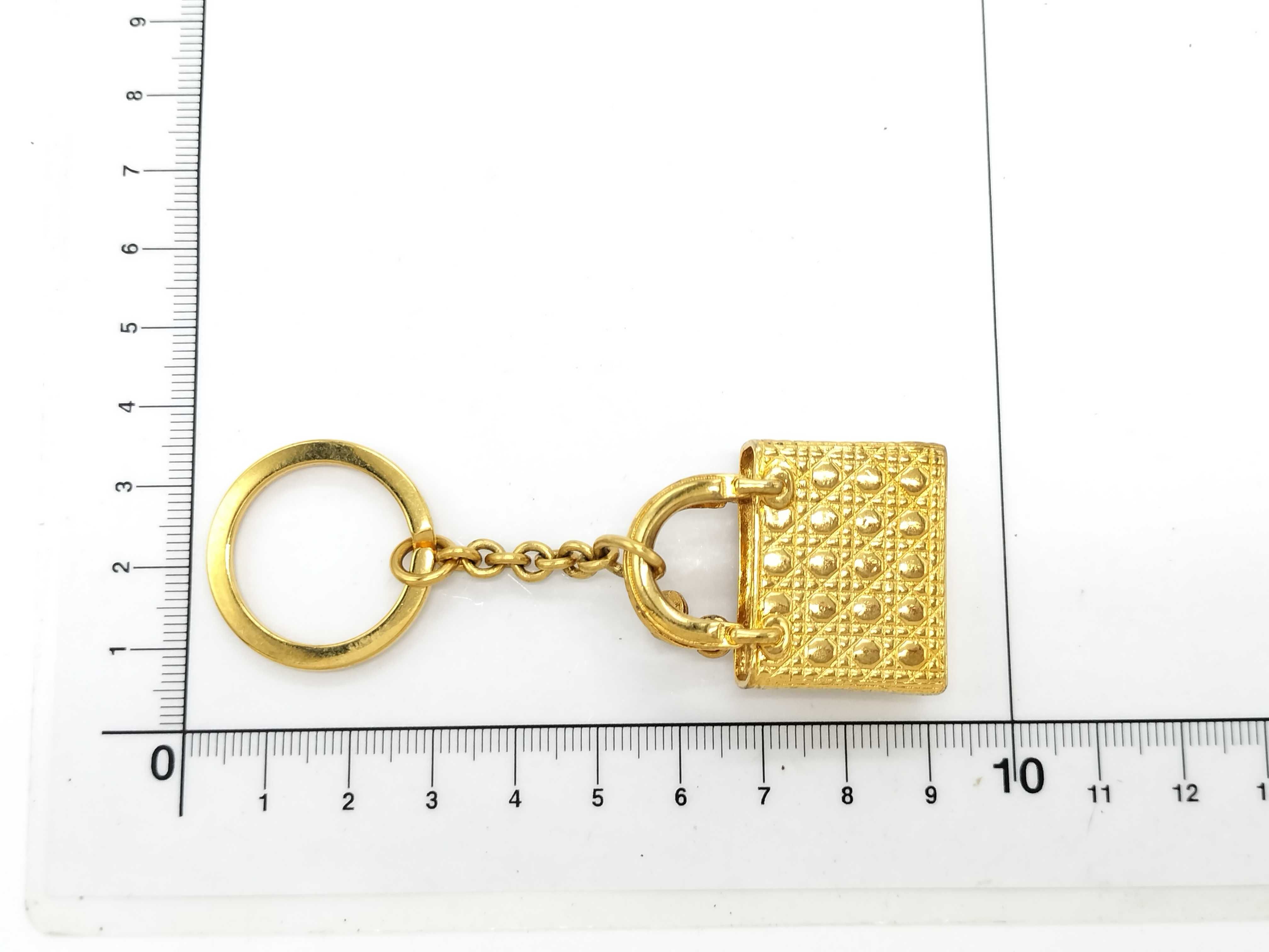 Lady Dior Bag Charm, Gold Charm — view 2