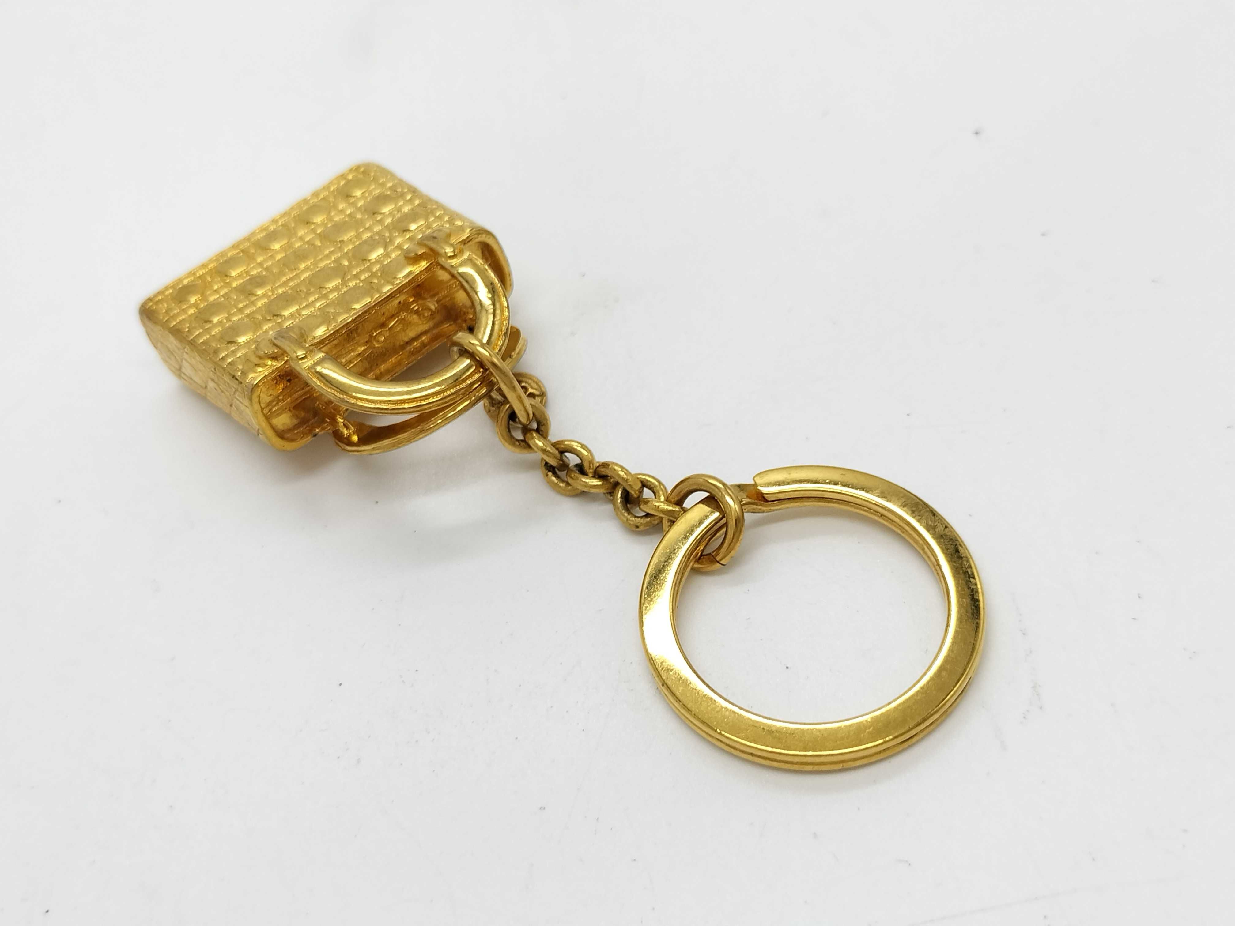 Lady Dior Bag Charm, Gold Charm — view 3