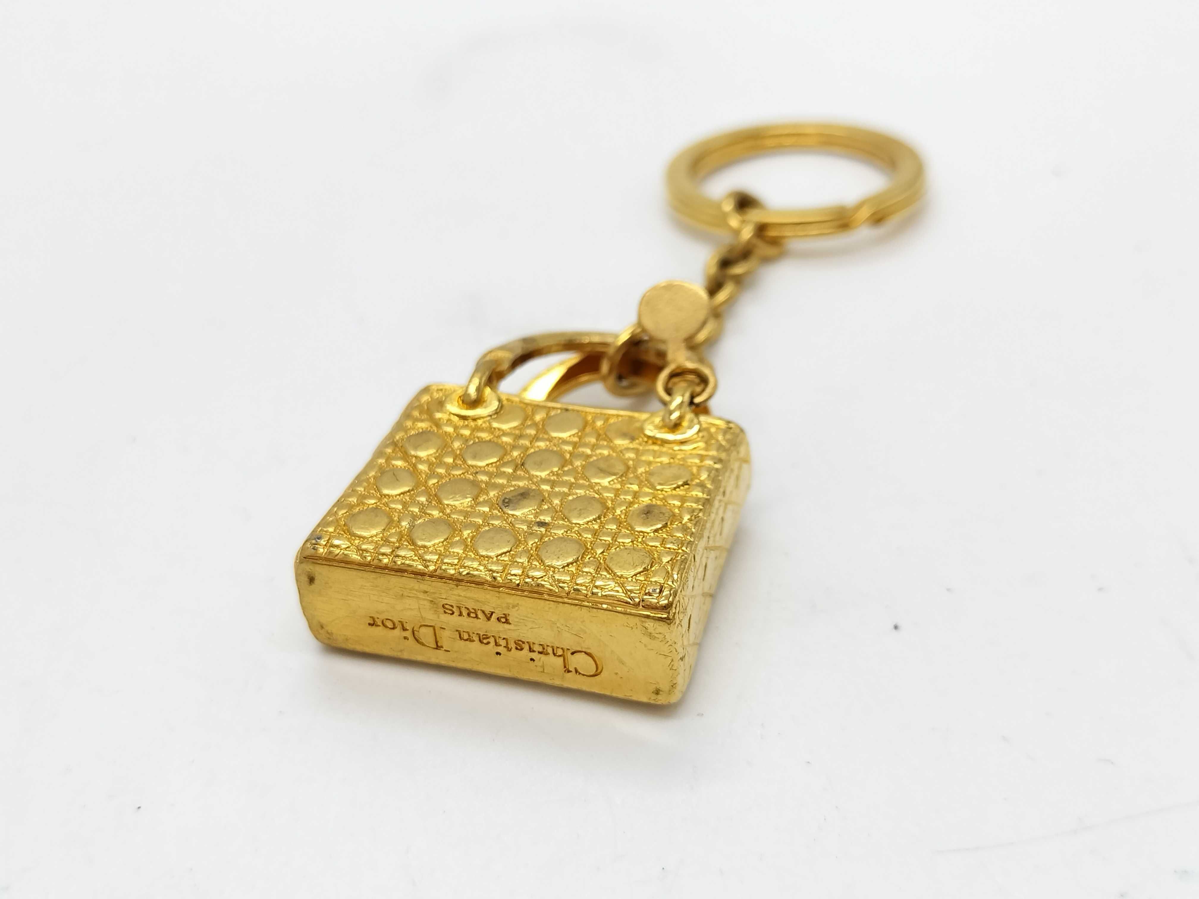 Lady Dior Bag Charm, Gold Charm — view 4