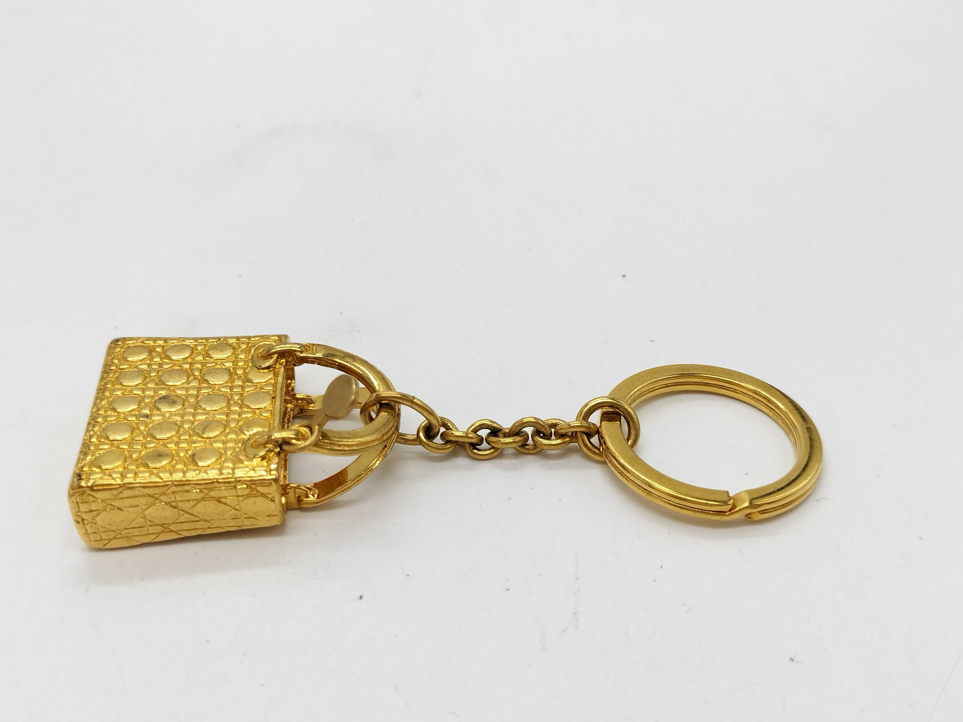 Lady Dior Bag Charm, Gold Charm — view 5