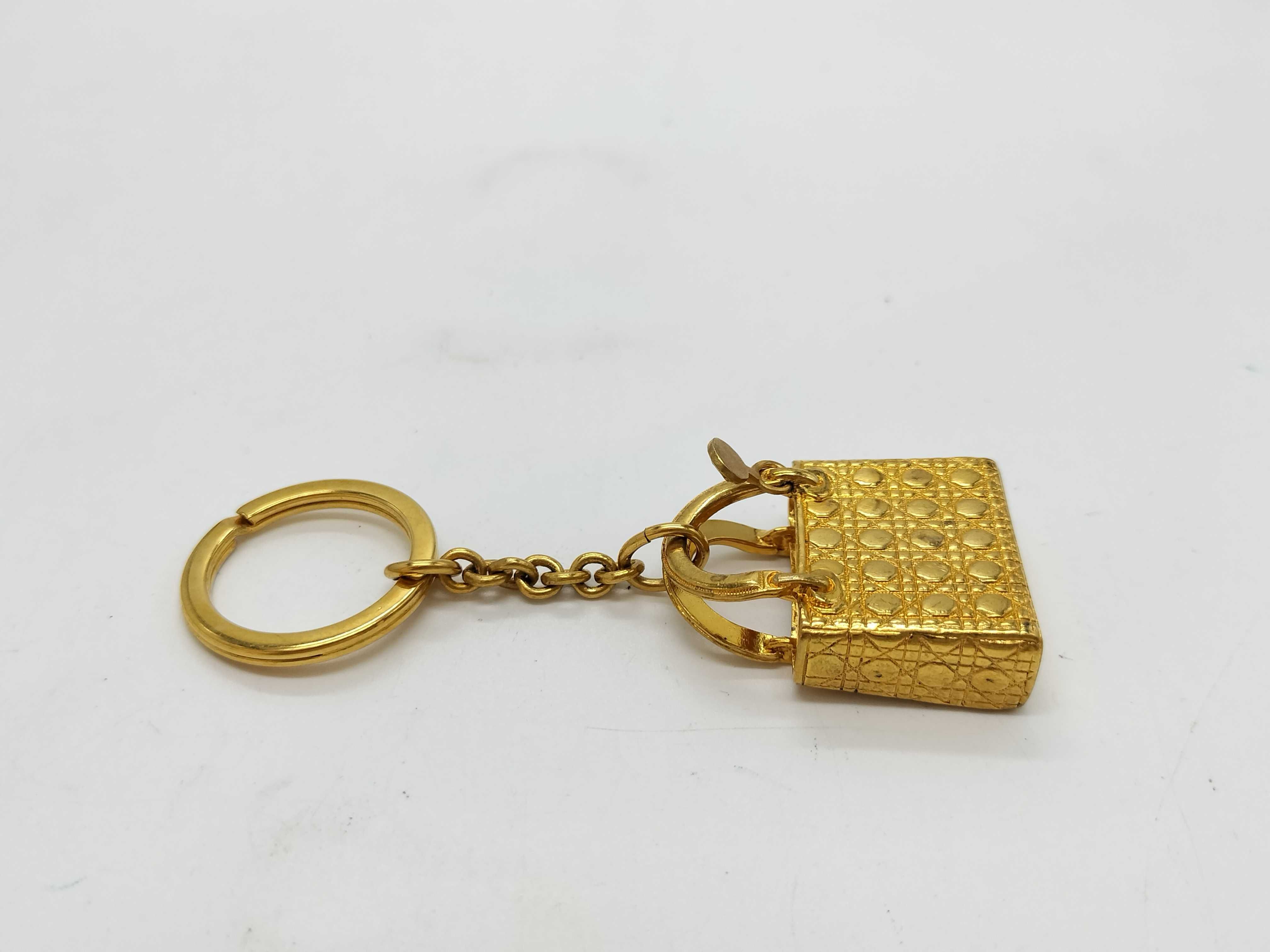 Lady Dior Bag Charm, Gold Charm — view 6
