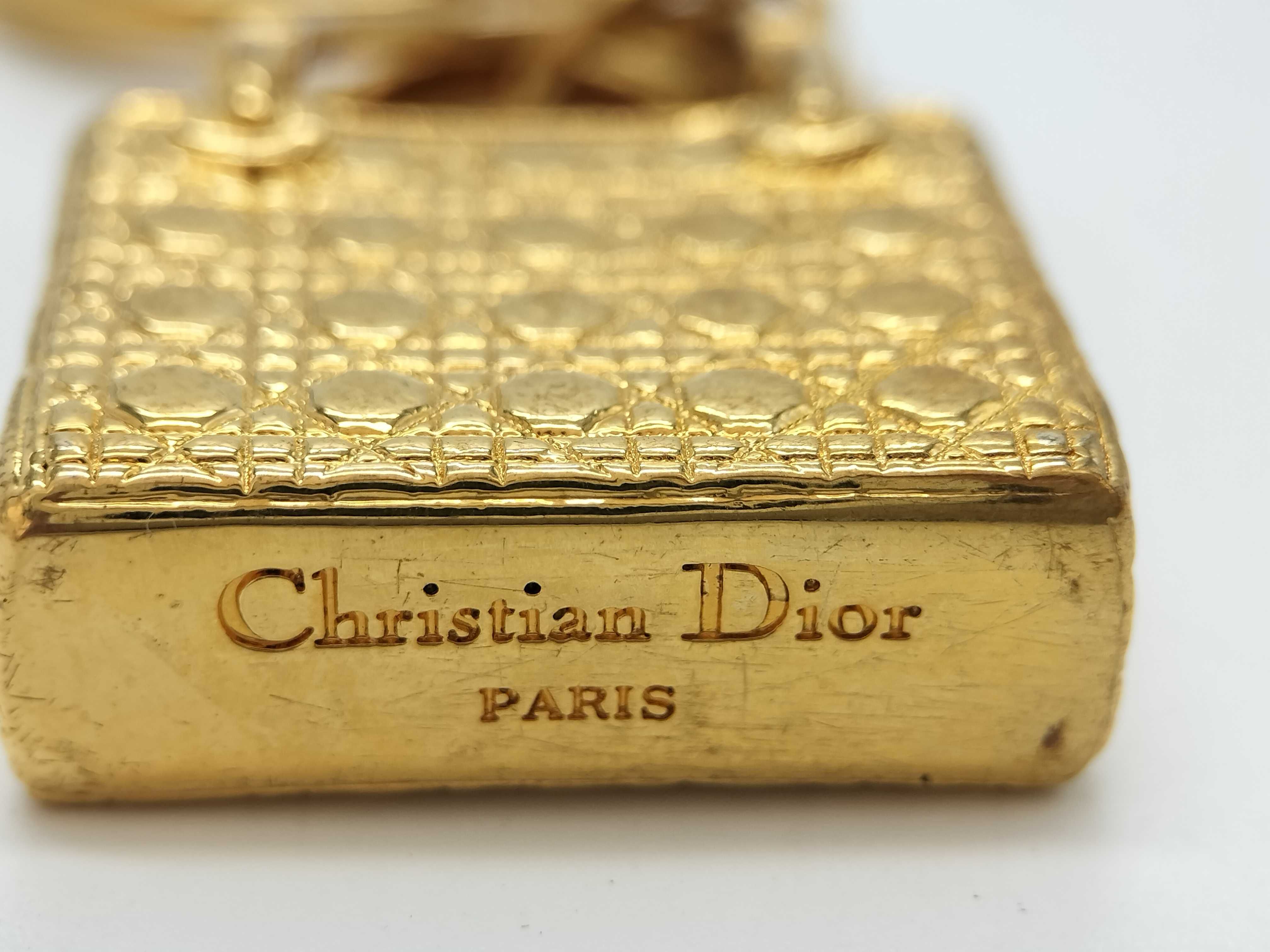 Lady Dior Bag Charm, Gold Charm — view 8