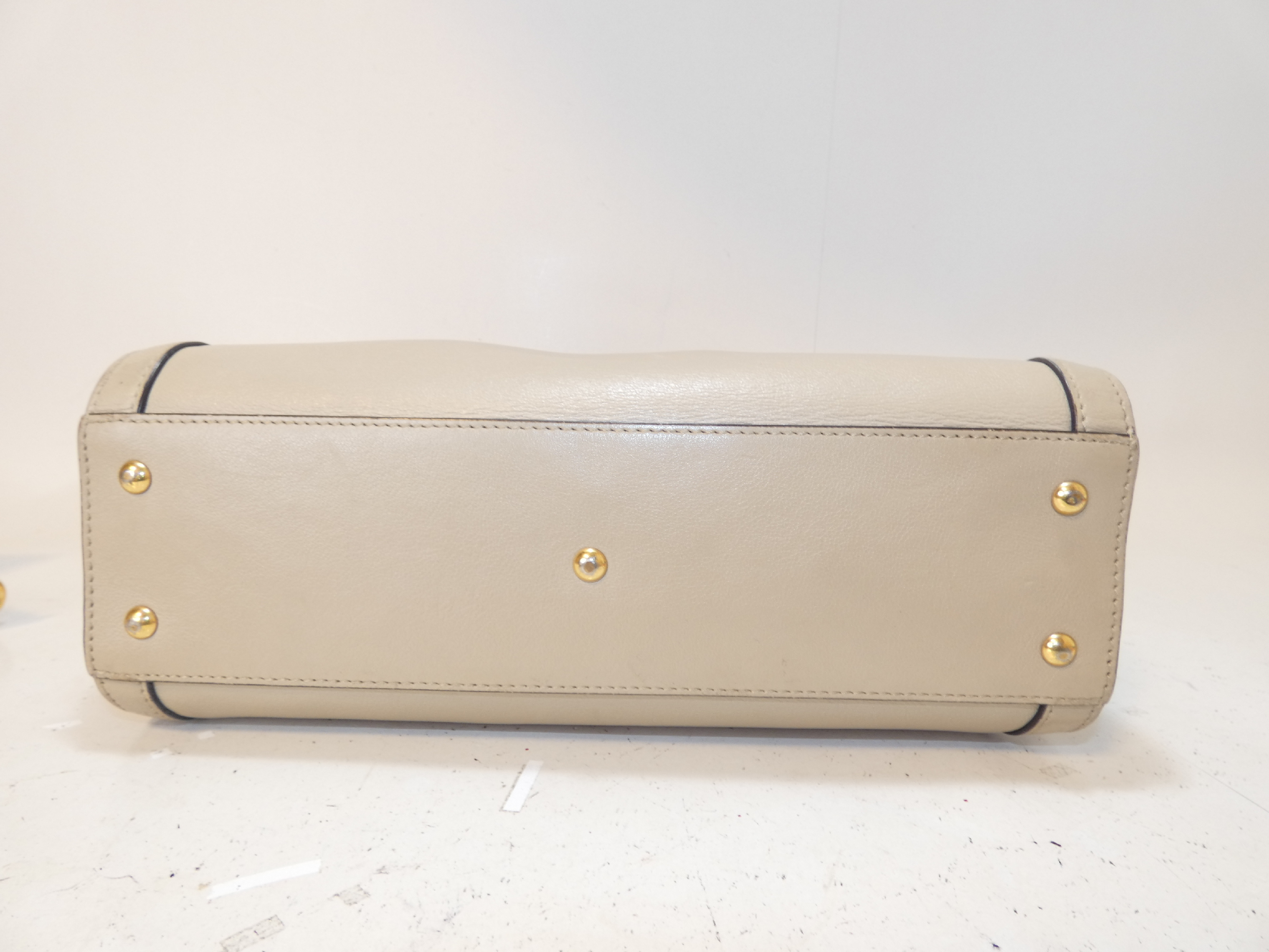 2-way Diana Leather Bamboo Shoulder Handbag — view 5