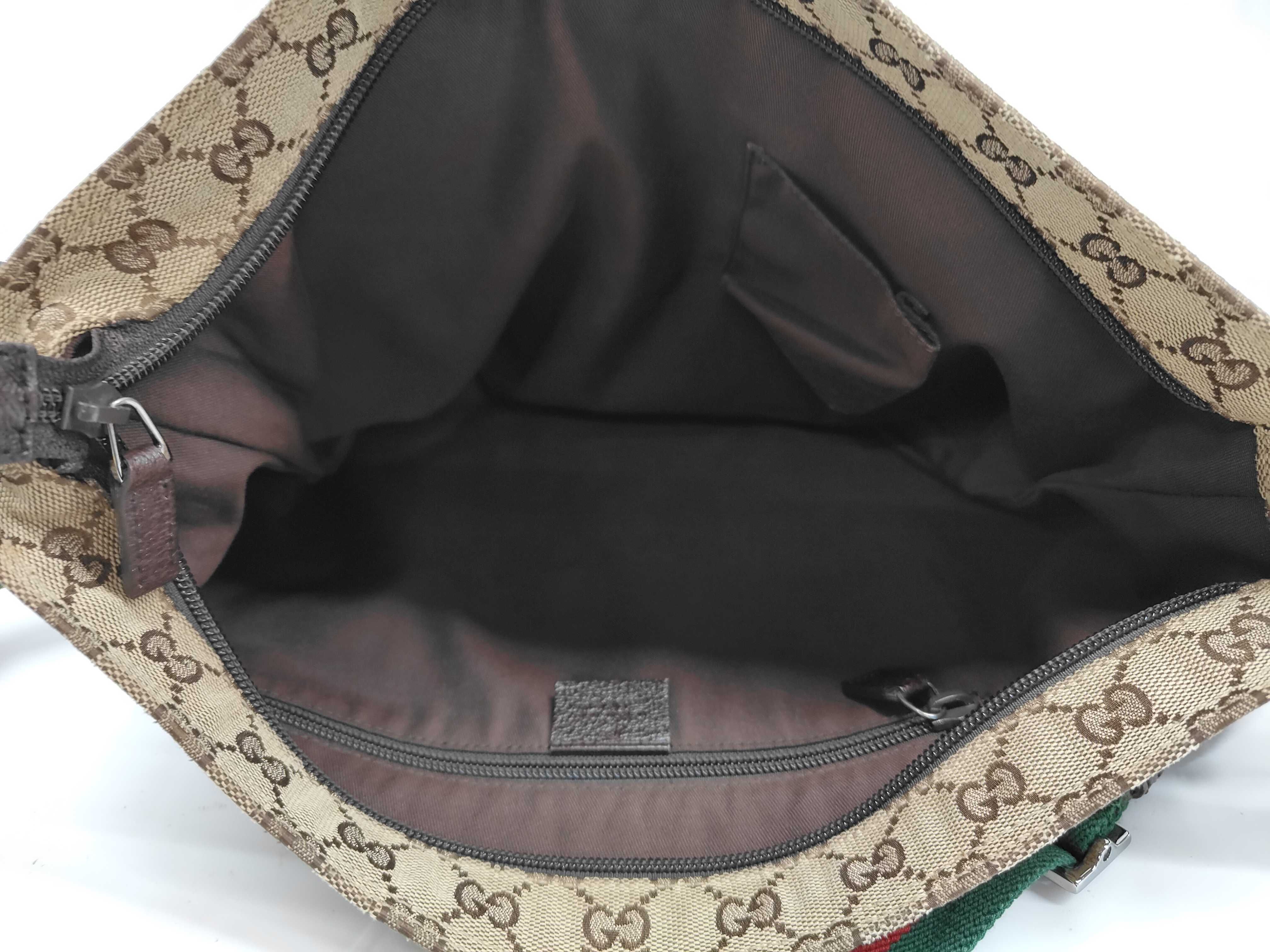 GG Canvas Web Stripe Messenger Bag (Shoulder Bag) — view 7