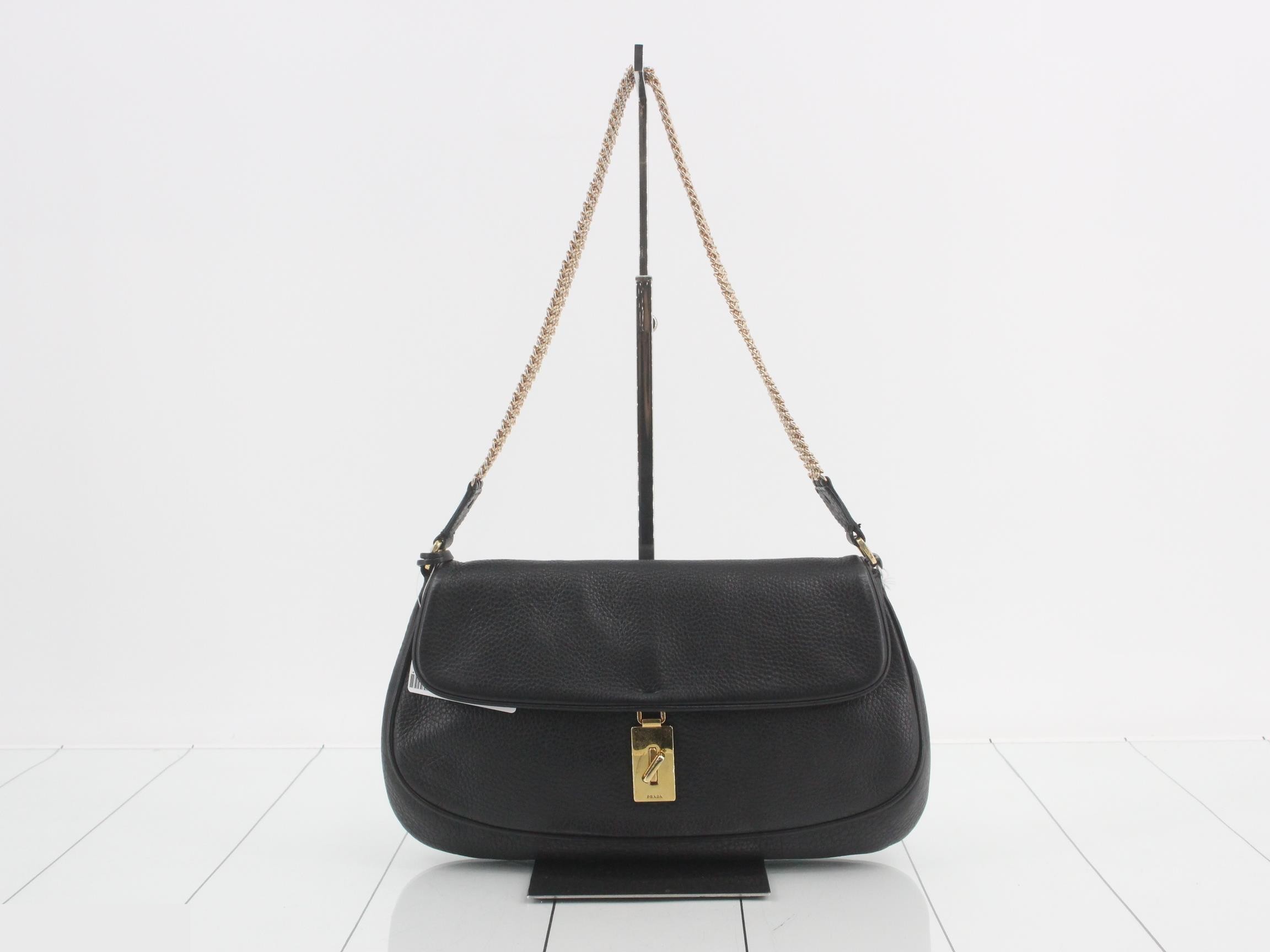 Logo Chain Shoulder Handbag