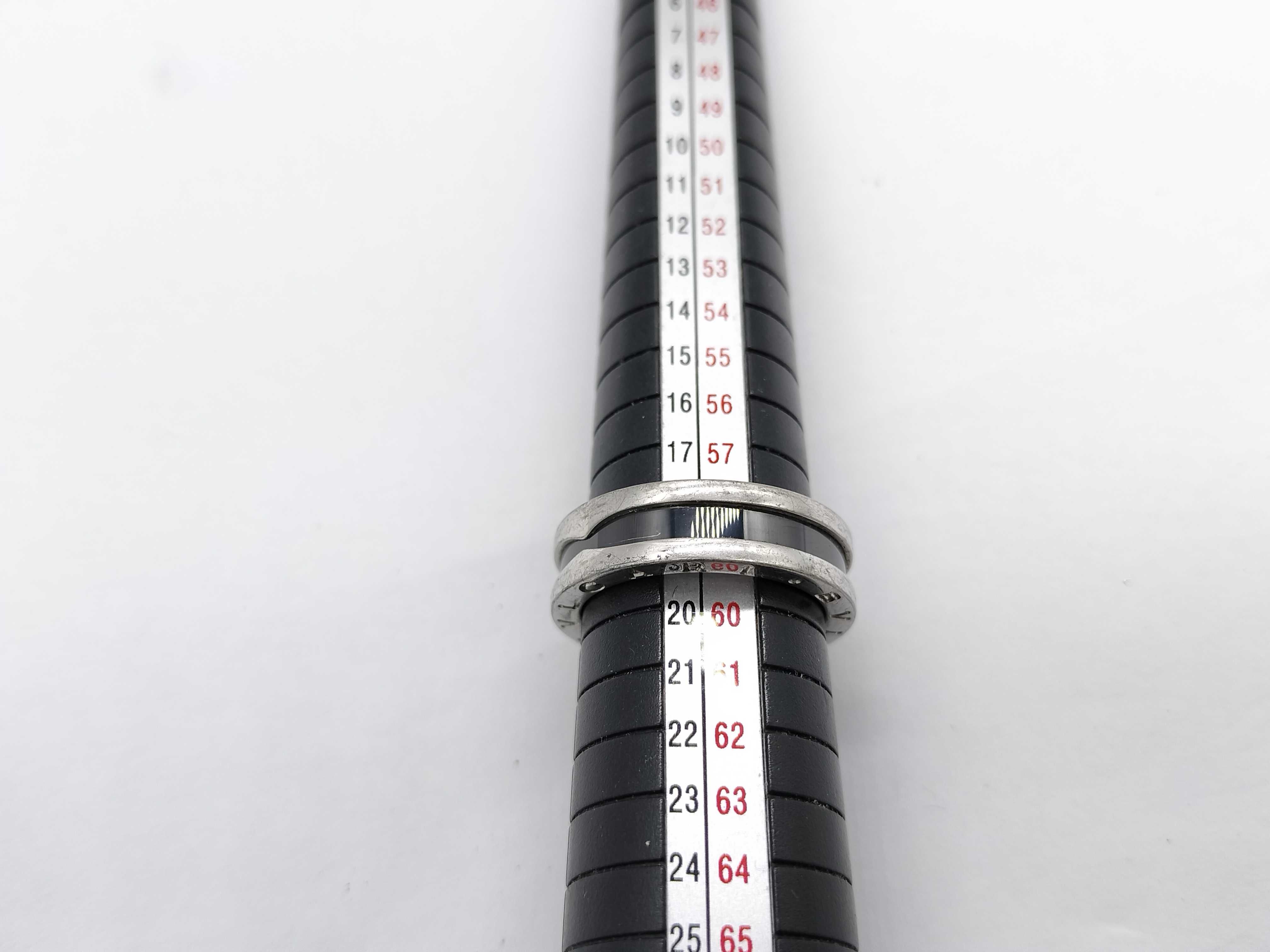 B.zero1 925/Black Ceramic 6.8g Save the Children Ring — view 7