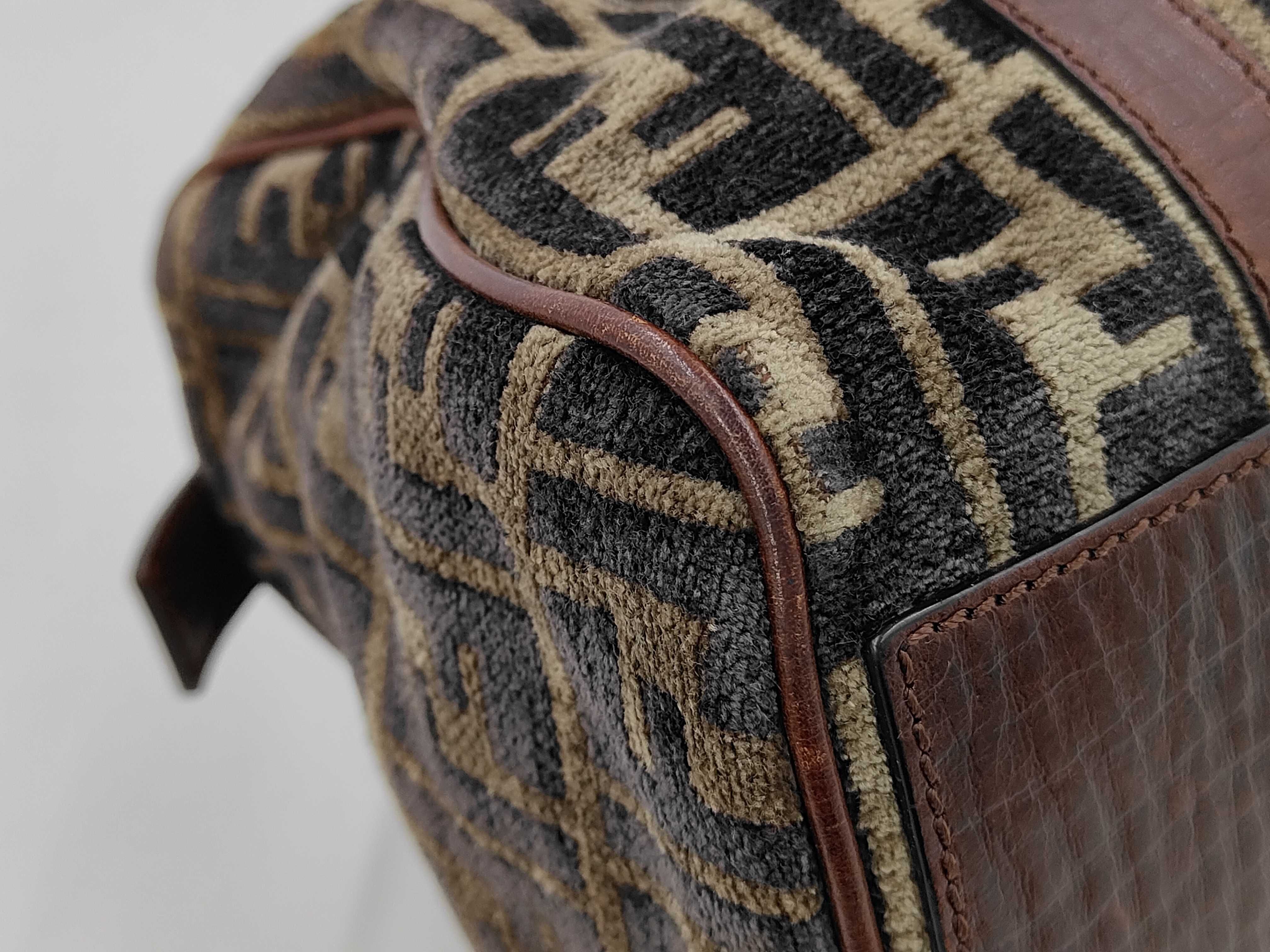 Zucca pattern velour mini Boston handbag — view 3