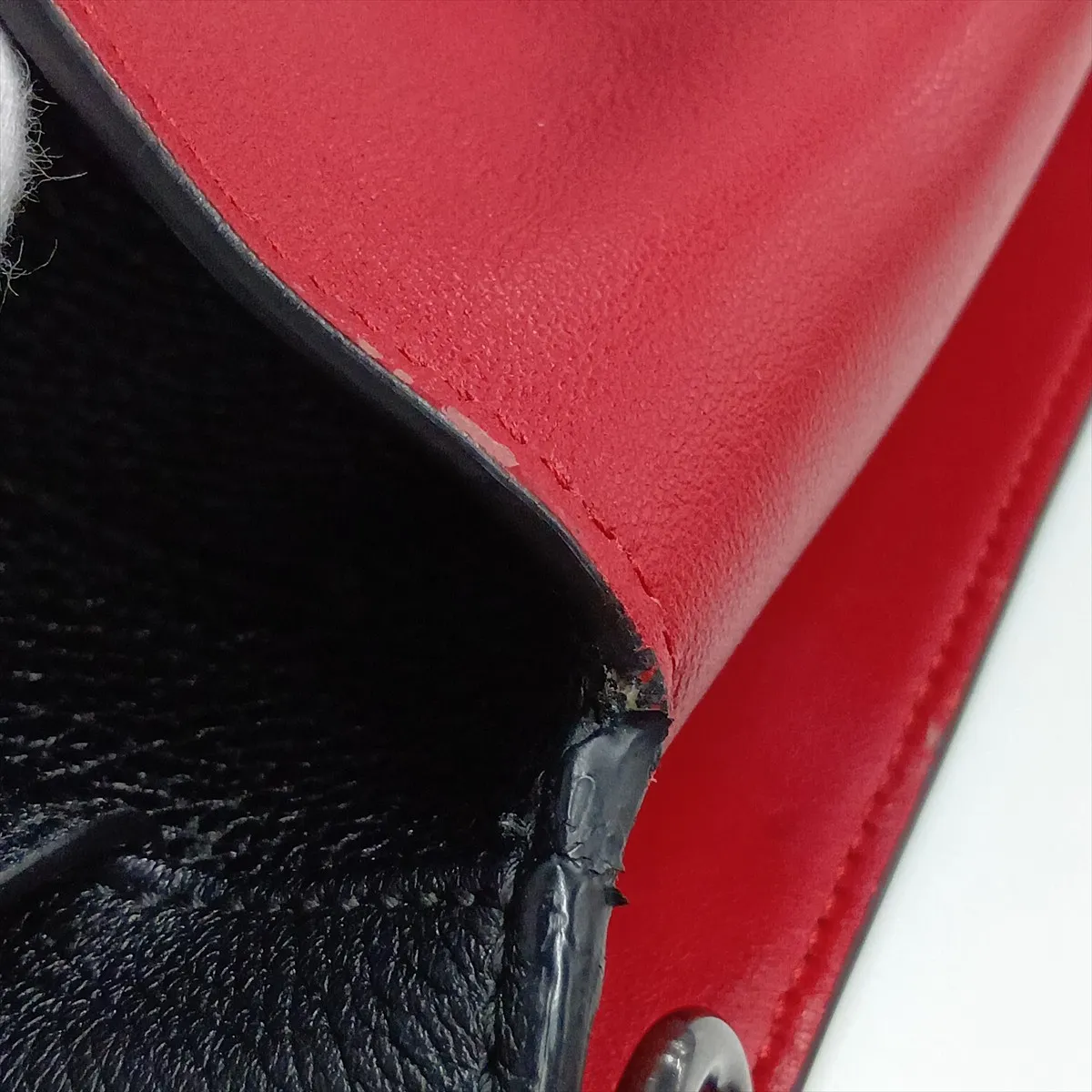 Selleria Baguette Leather 2-Way Shoulder Bag, Black 7VA474 — view 12