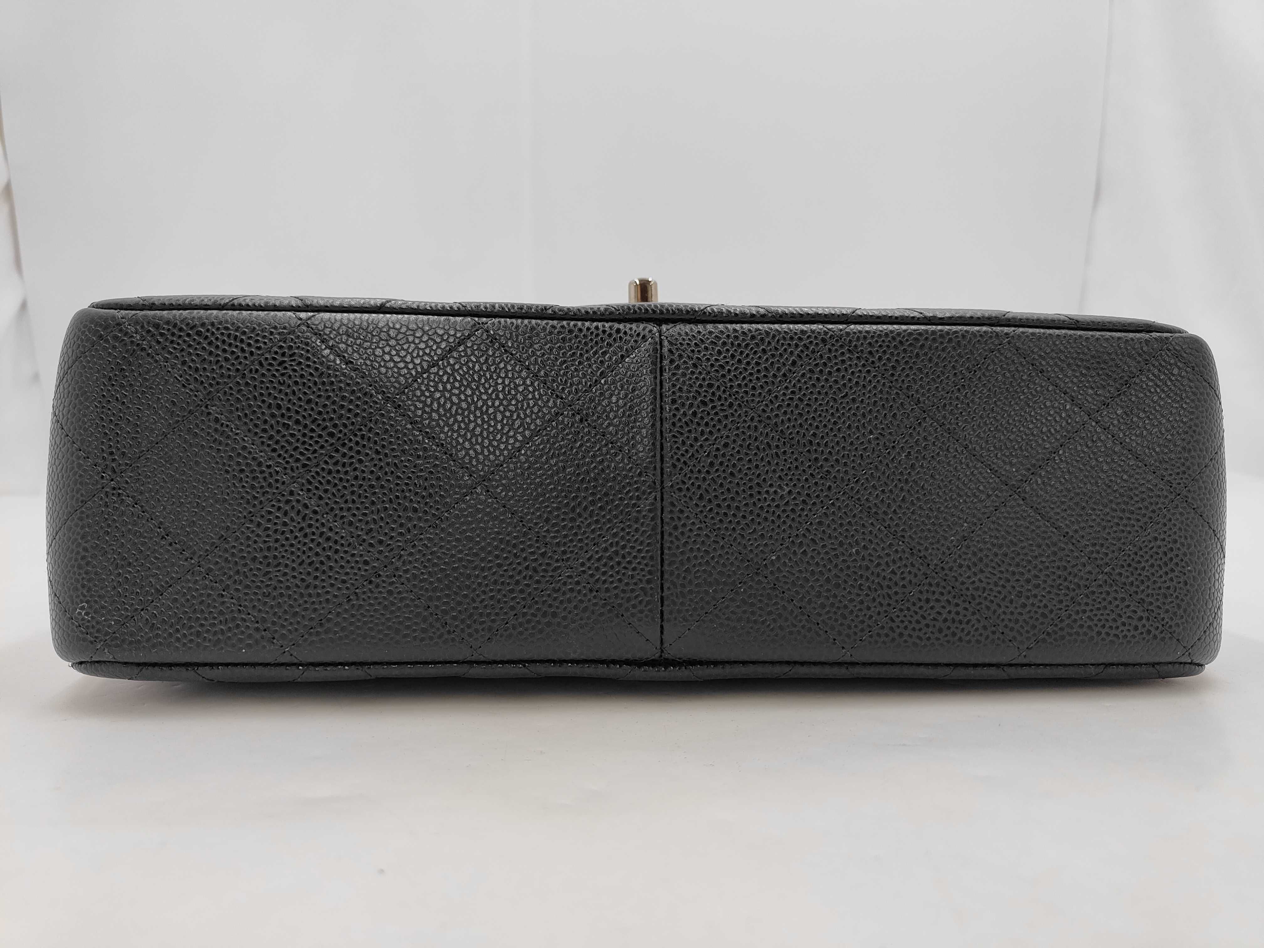 Caviar Skin Double Matelassé Jumbo Shoulder Bag — view 8