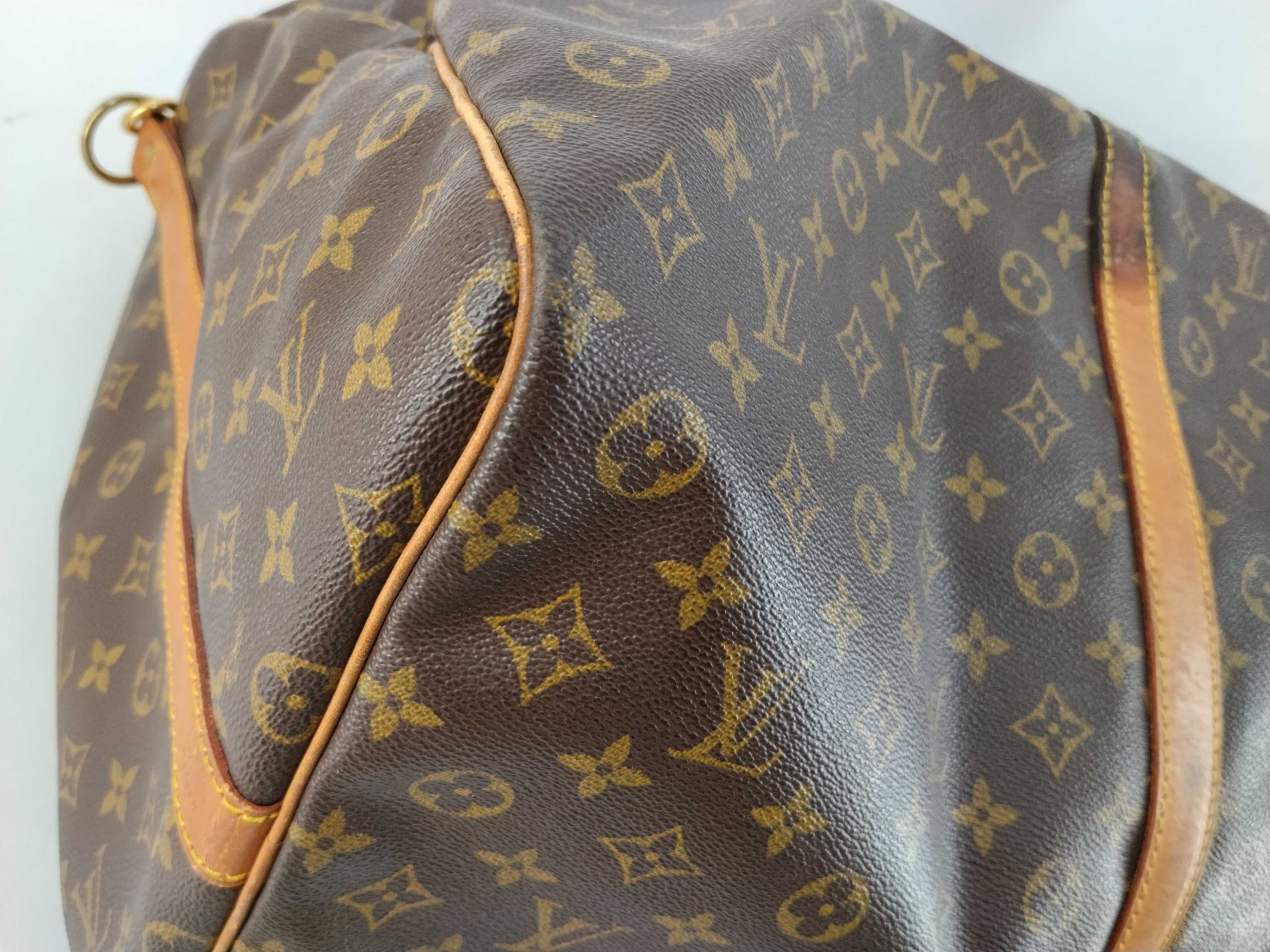Monogram Vuitton Keepall Bandoulière 60 Boston Bag with Shoulder Strap — view 8