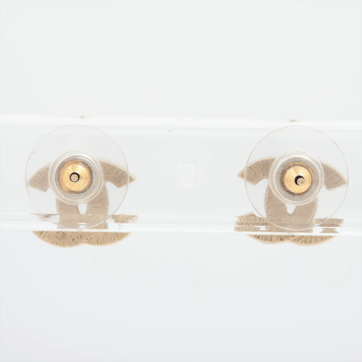 Coco Mark 10P Earrings (Pair) GP x Rhinestone Gold - — view 2