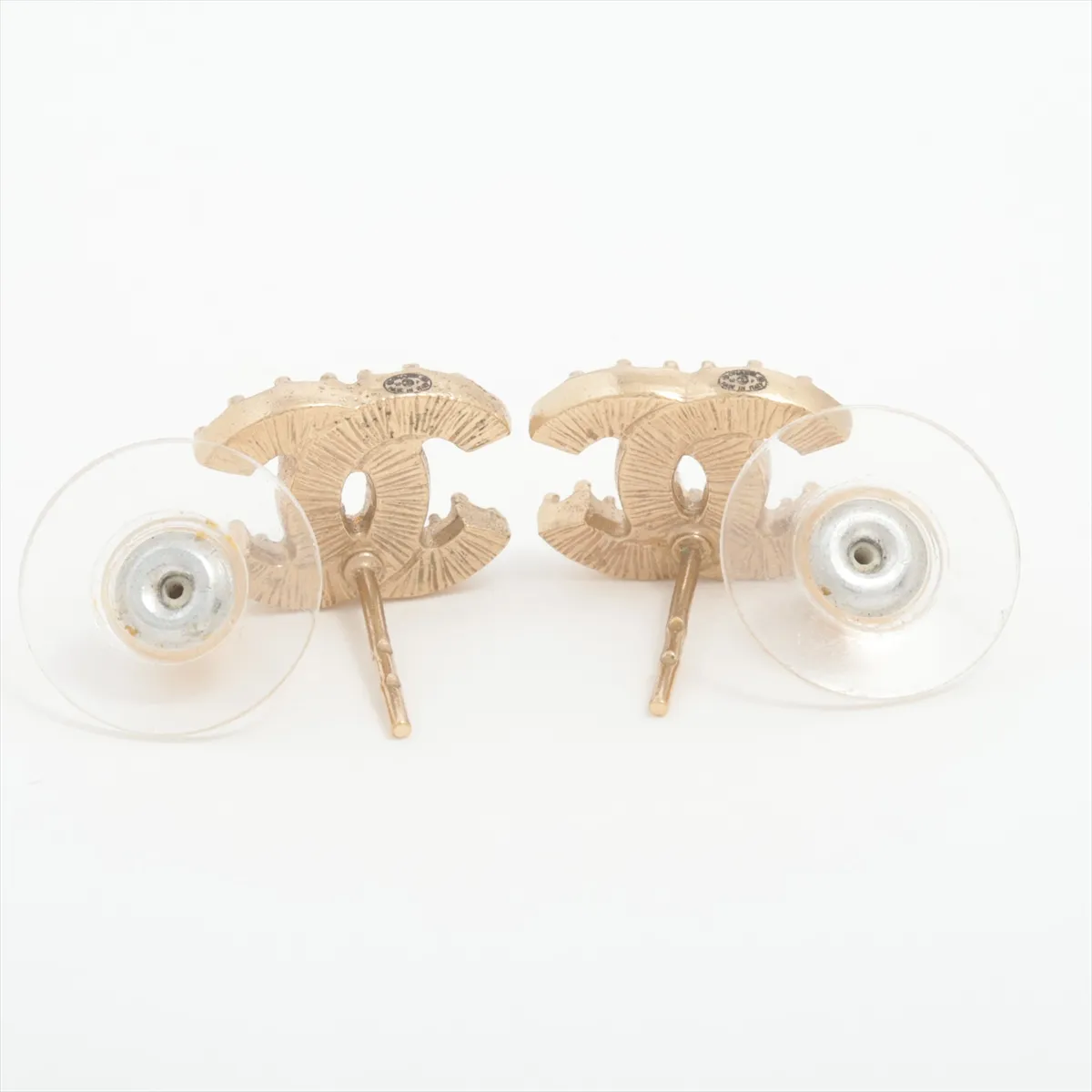Coco Mark 10P Earrings (Pair) GP x Rhinestone Gold - — view 4