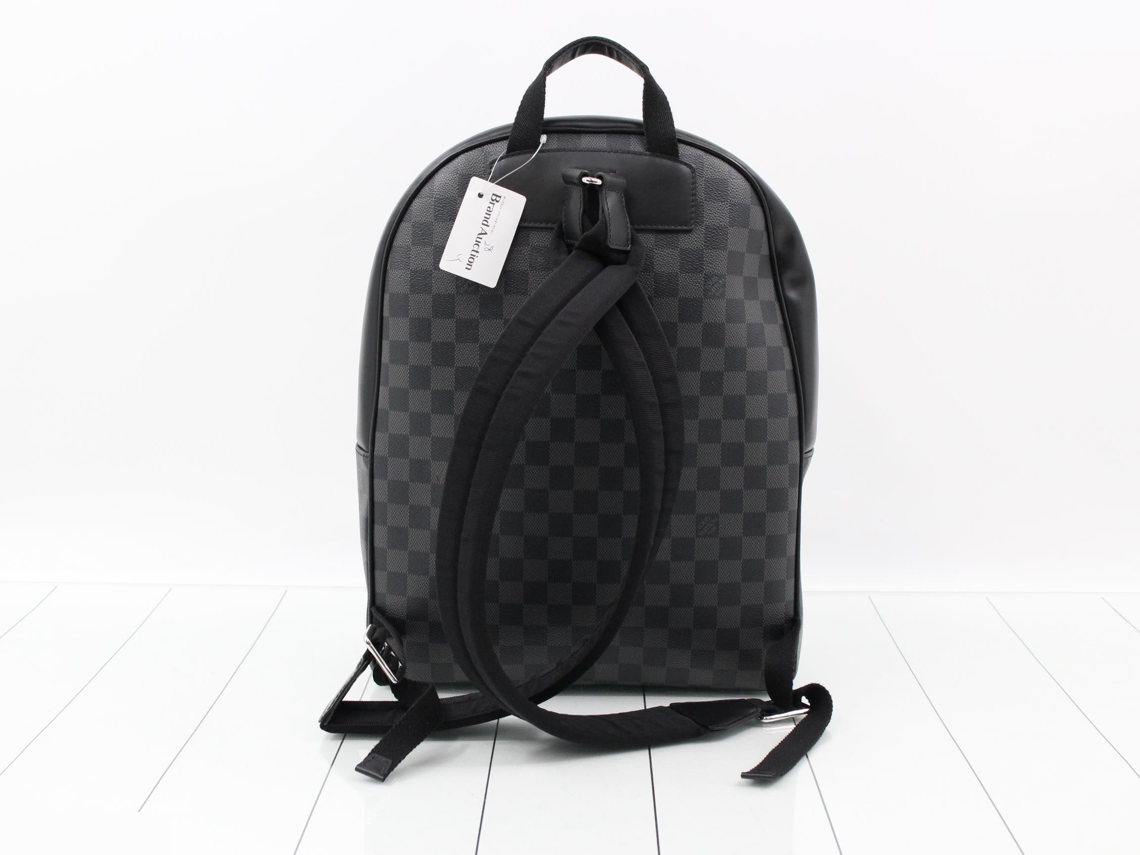 N41473 Josh Backpack, Damier Graphite, Gray — view 2