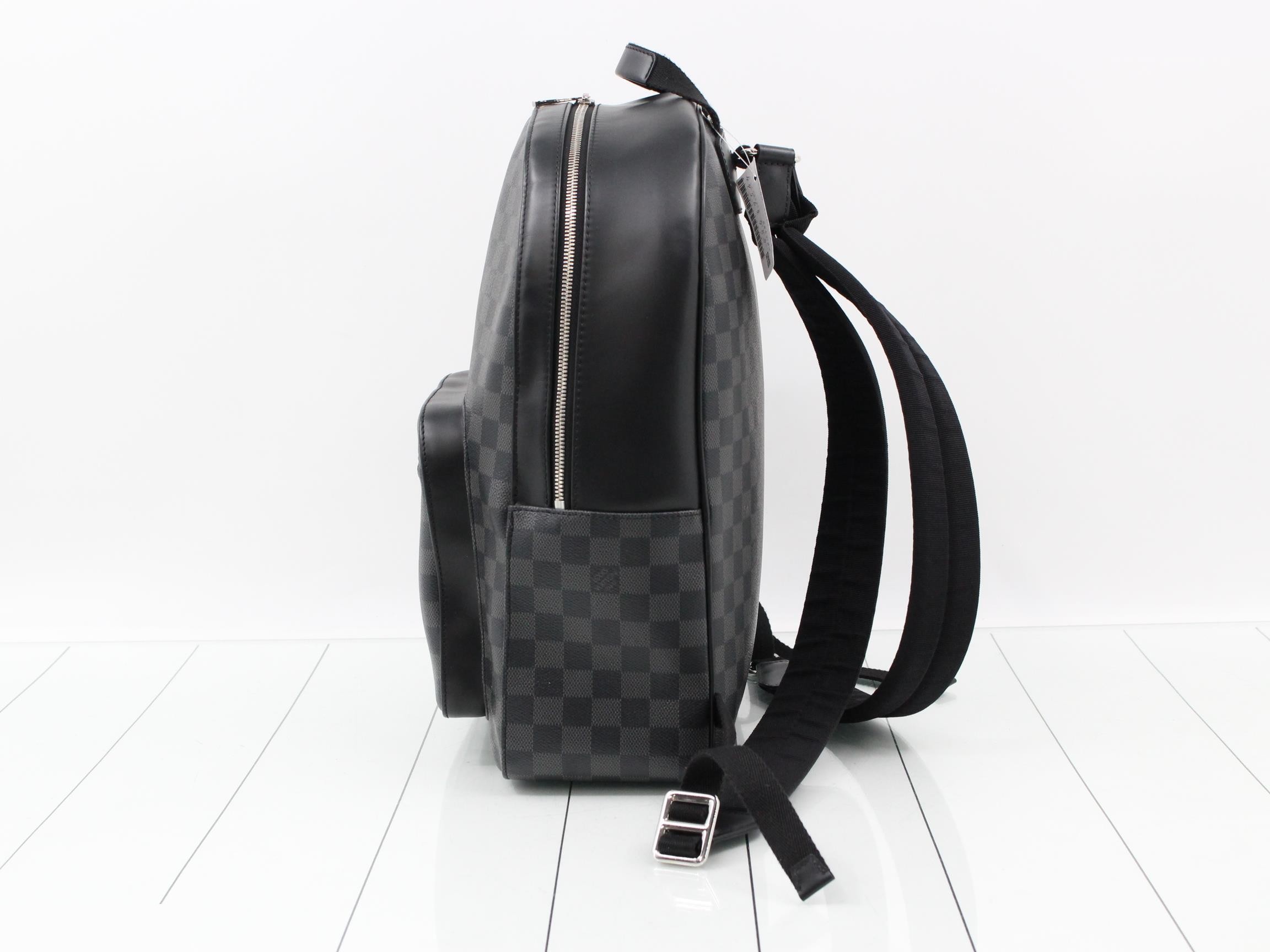 N41473 Josh Backpack, Damier Graphite, Gray — view 3