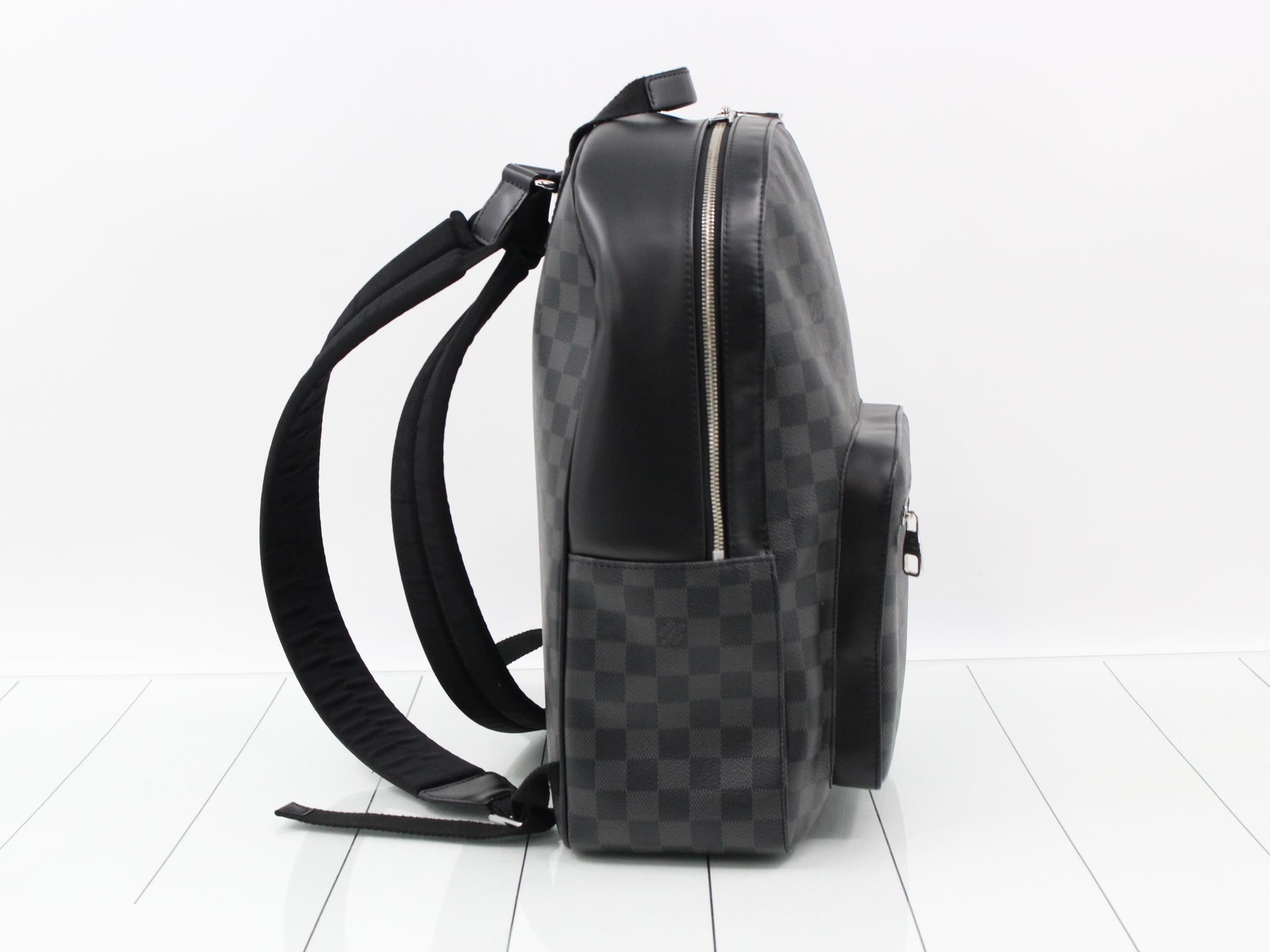 N41473 Josh Backpack, Damier Graphite, Gray — view 4