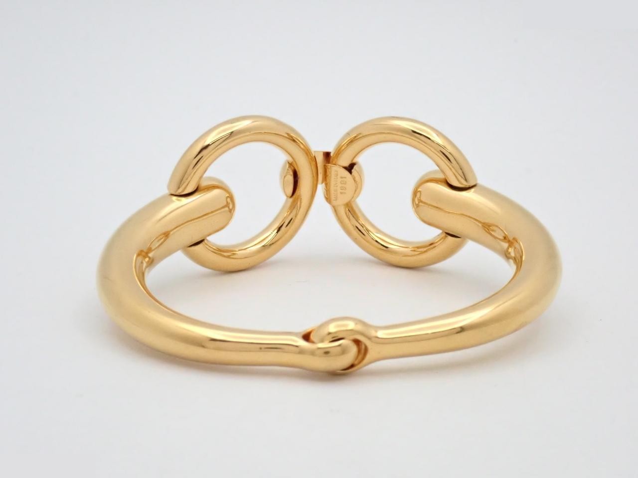 Horsebit Bangle, Gold Plated, Wrist Circumference Approx. 16cm — view 2