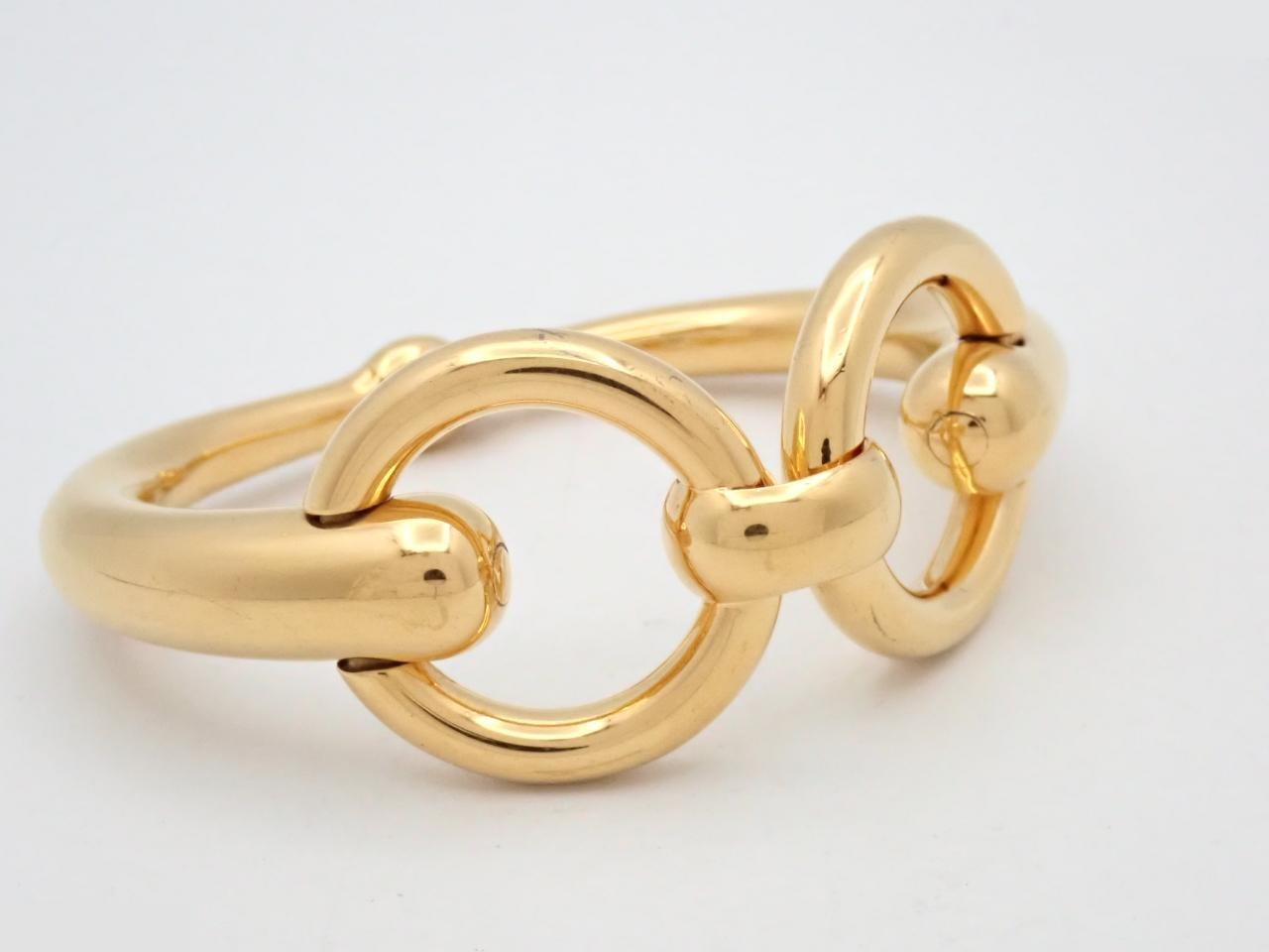 Horsebit Bangle, Gold Plated, Wrist Circumference Approx. 16cm — view 3