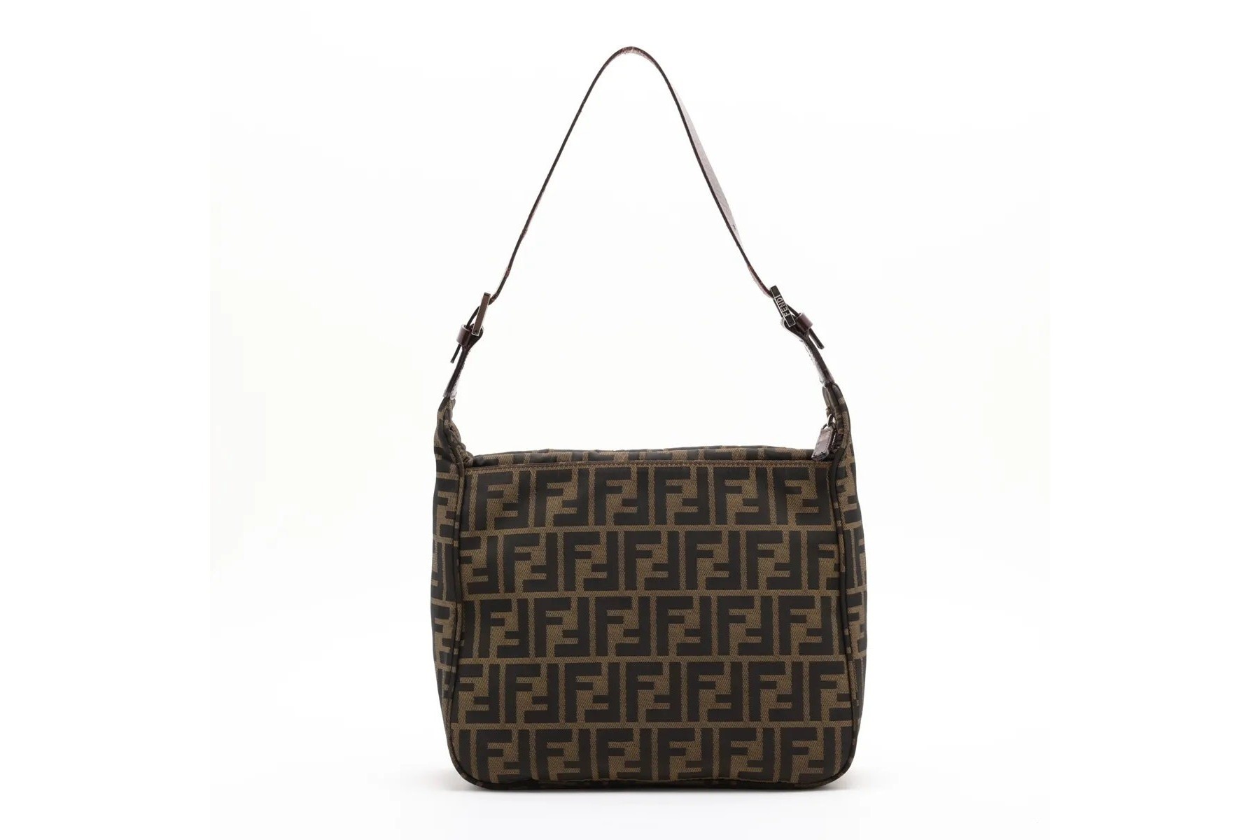 Zucca Leather Canvas One-Shoulder Bag — view 2