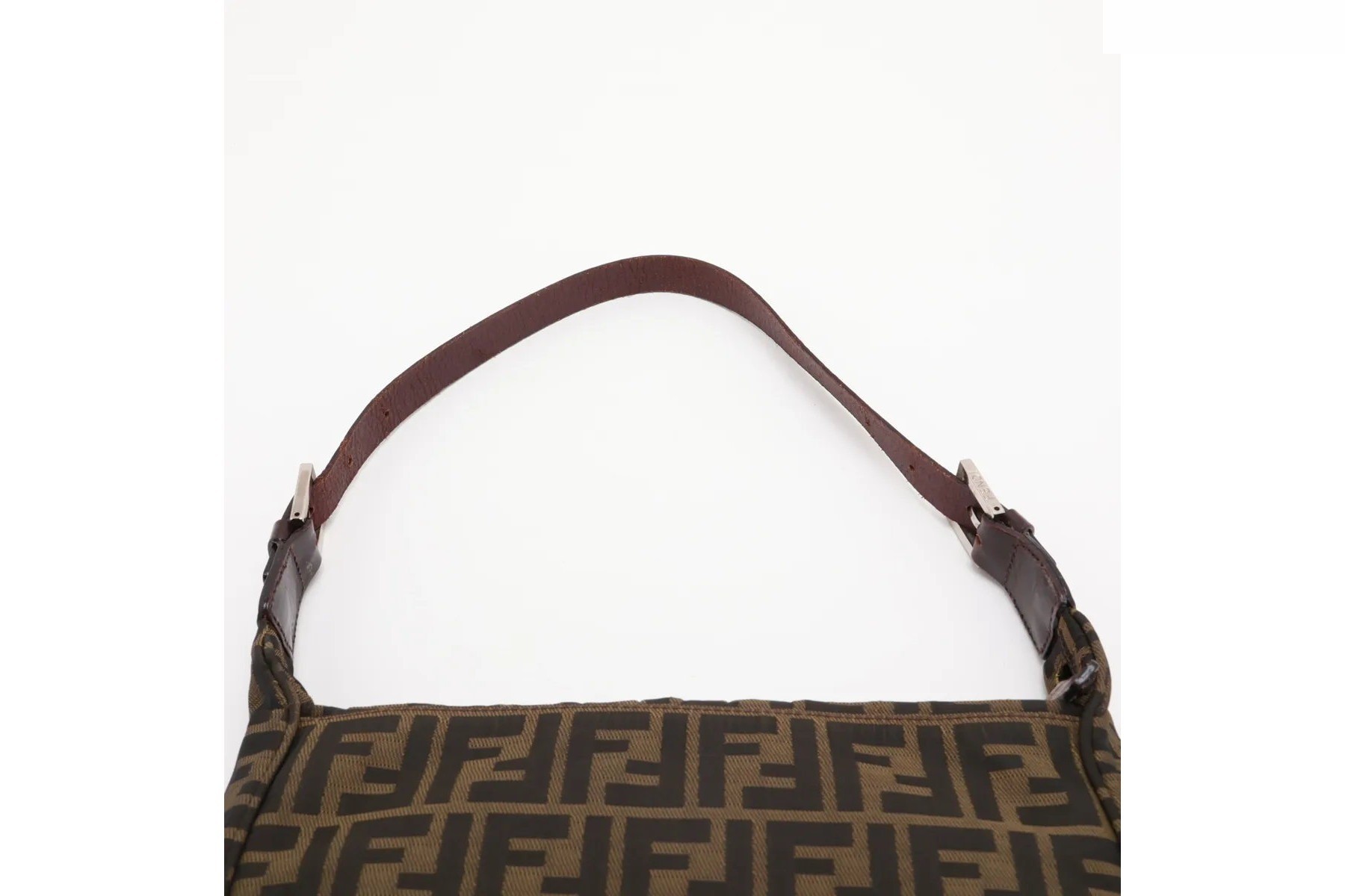 Zucca Leather Canvas One-Shoulder Bag — view 6