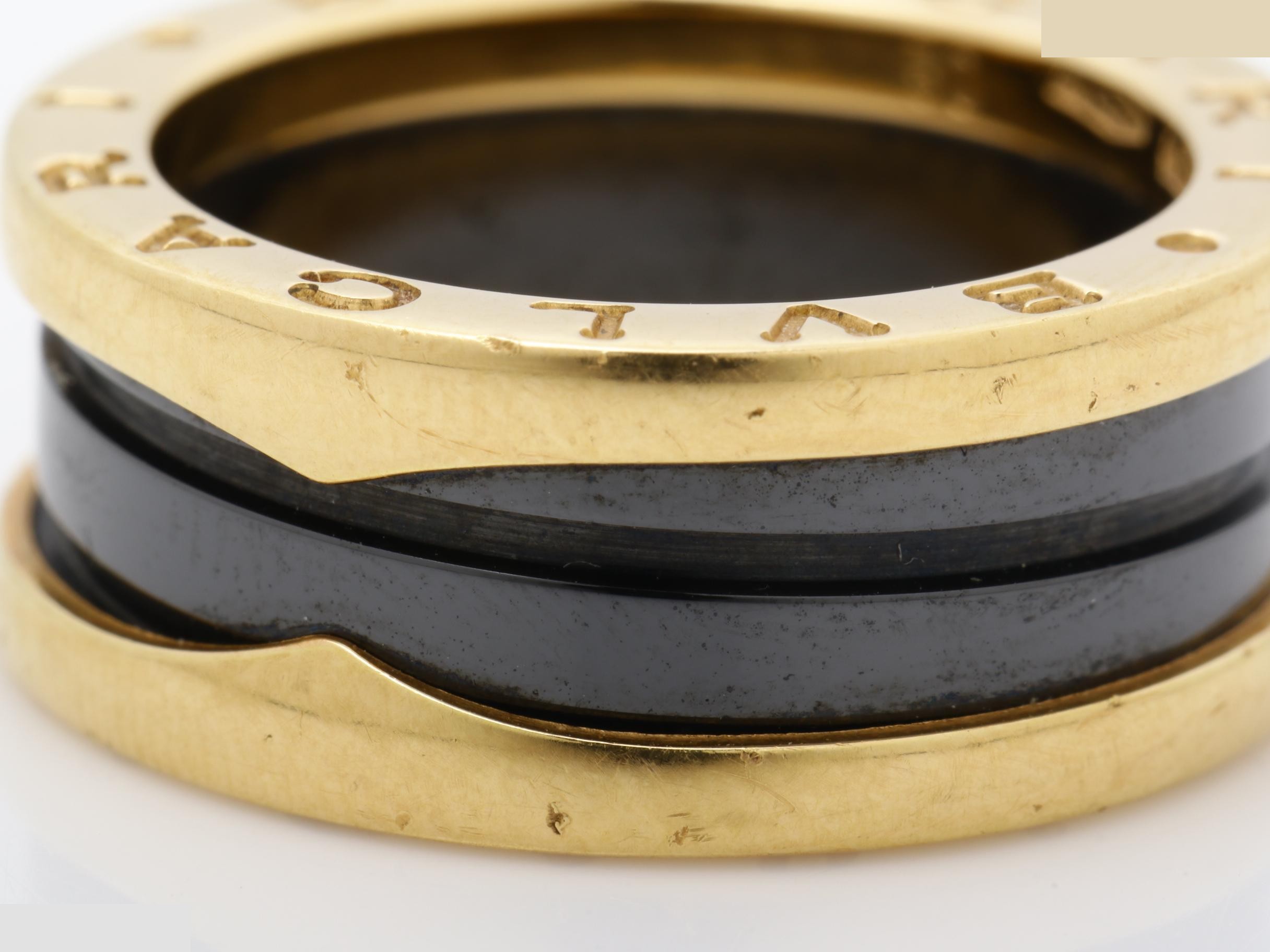 B.zero1 (precious metal) ring, 750PG/ceramic, 7.5g, #50 — view 3