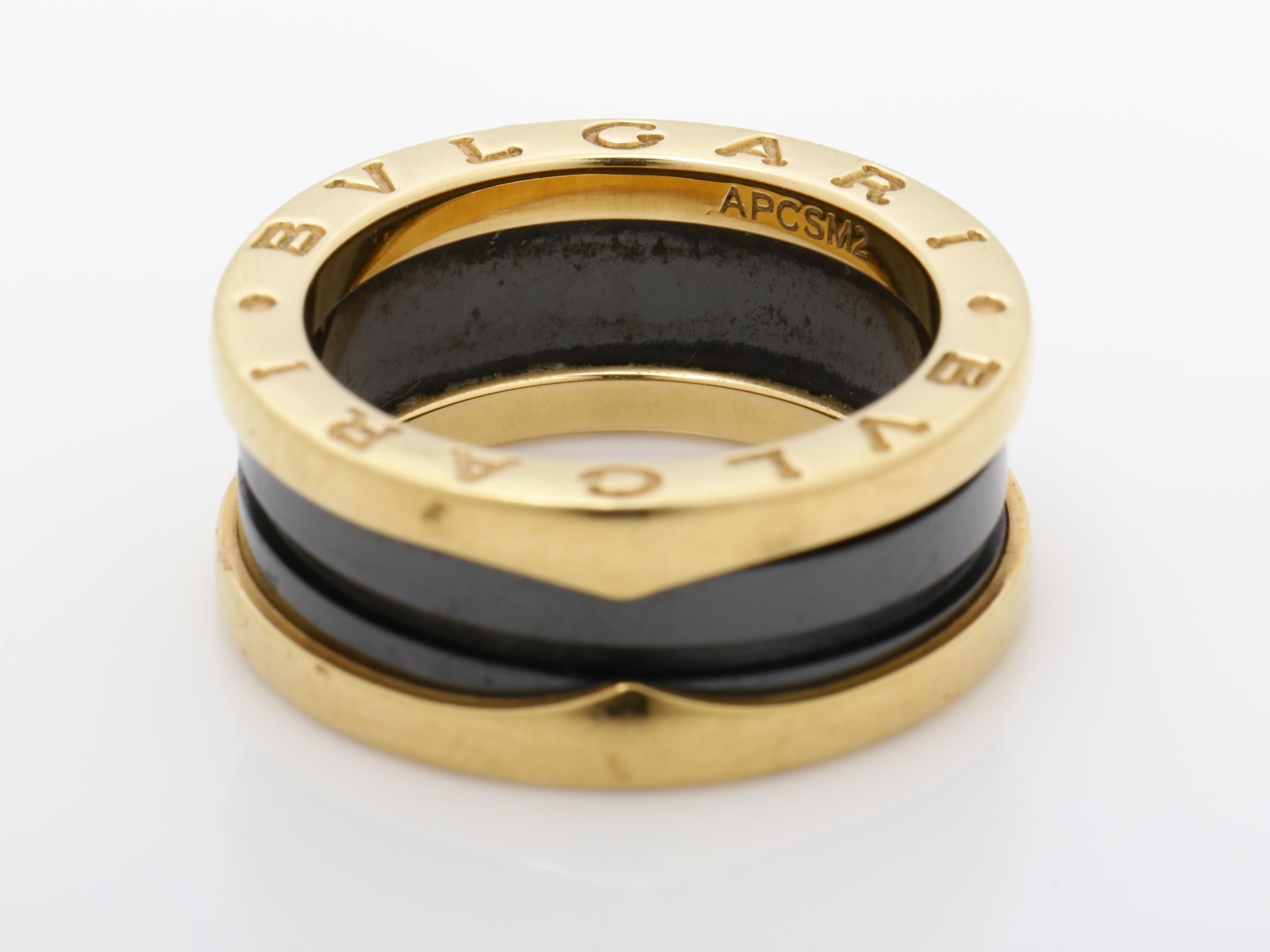 B.zero1 (precious metal) ring, 750PG/ceramic, 7.5g, #50 — view 4
