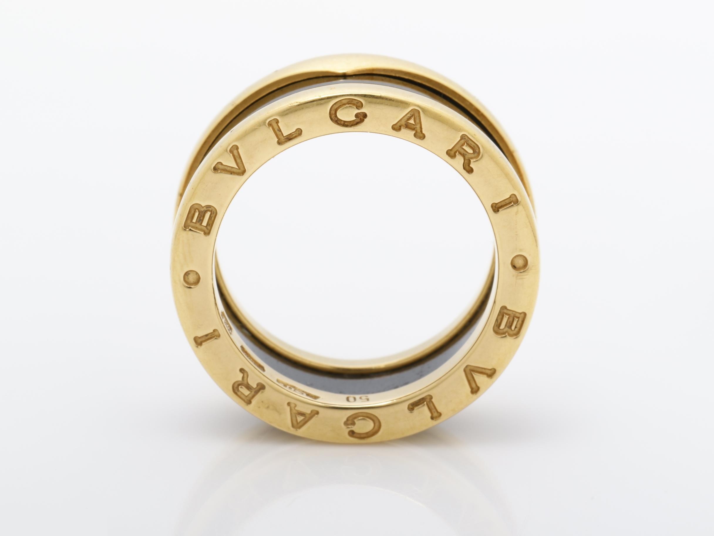 B.zero1 (precious metal) ring, 750PG/ceramic, 7.5g, #50 — view 5