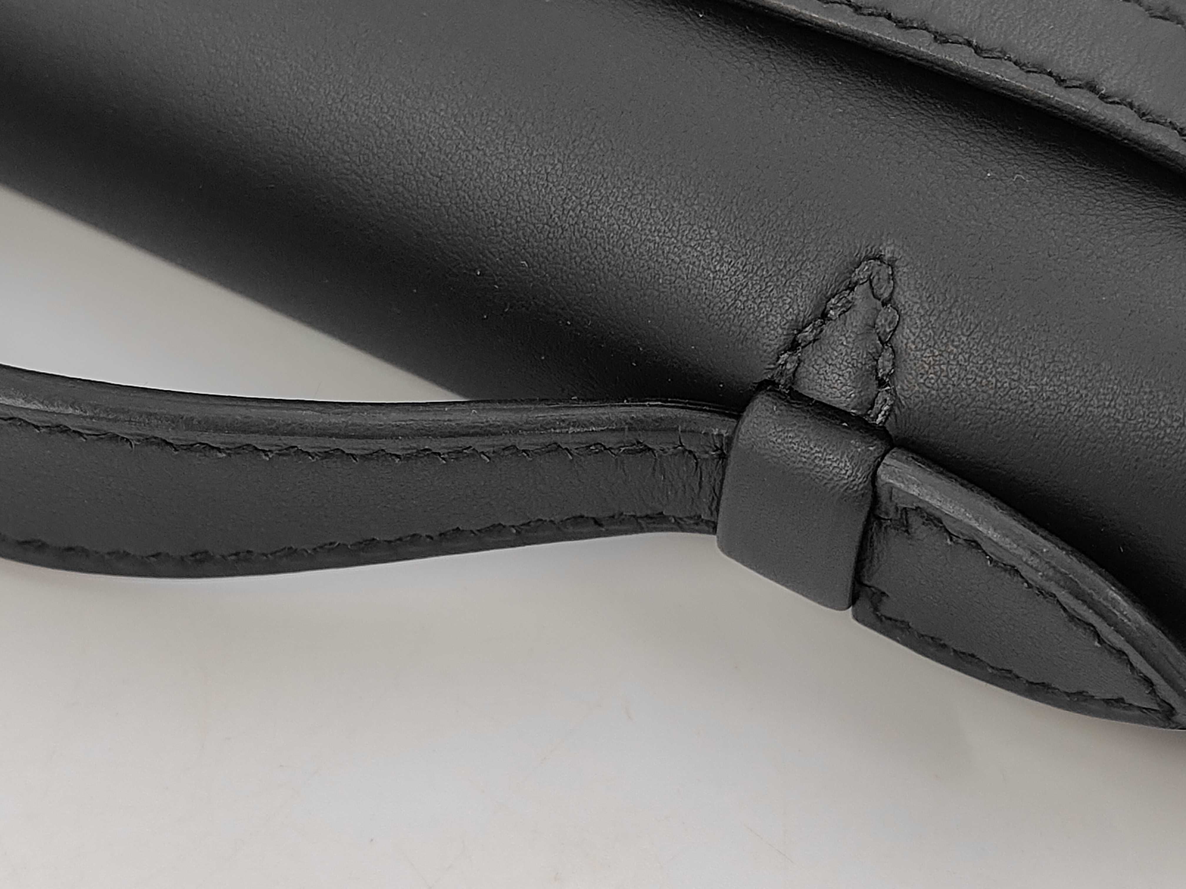 Pochette Kelly, Veau Swift leather, Black, SS K stamp, Handbag — view 5