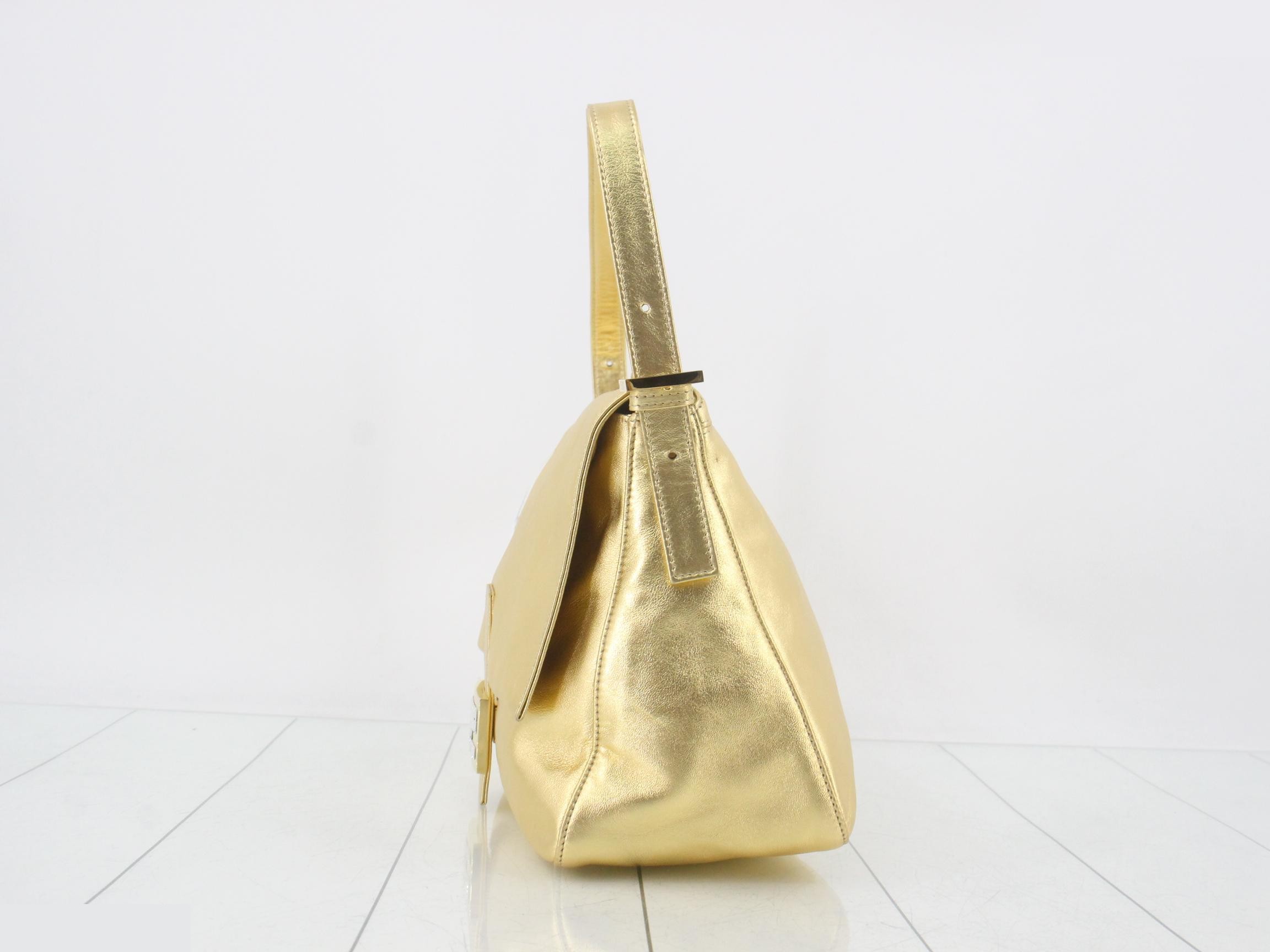 Other lines: Bags & Shoulder Bags - FF Bijou Mamma Baguette Gold — view 3