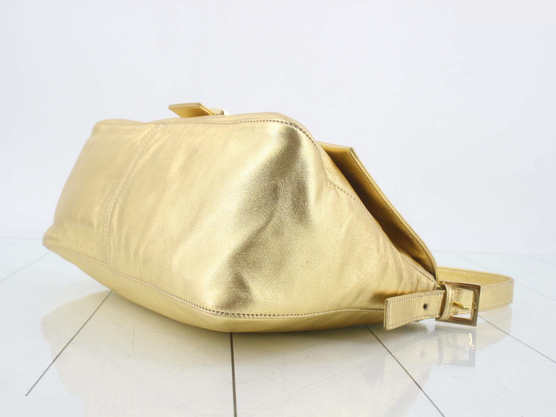 Other lines: Bags & Shoulder Bags - FF Bijou Mamma Baguette Gold — view 6
