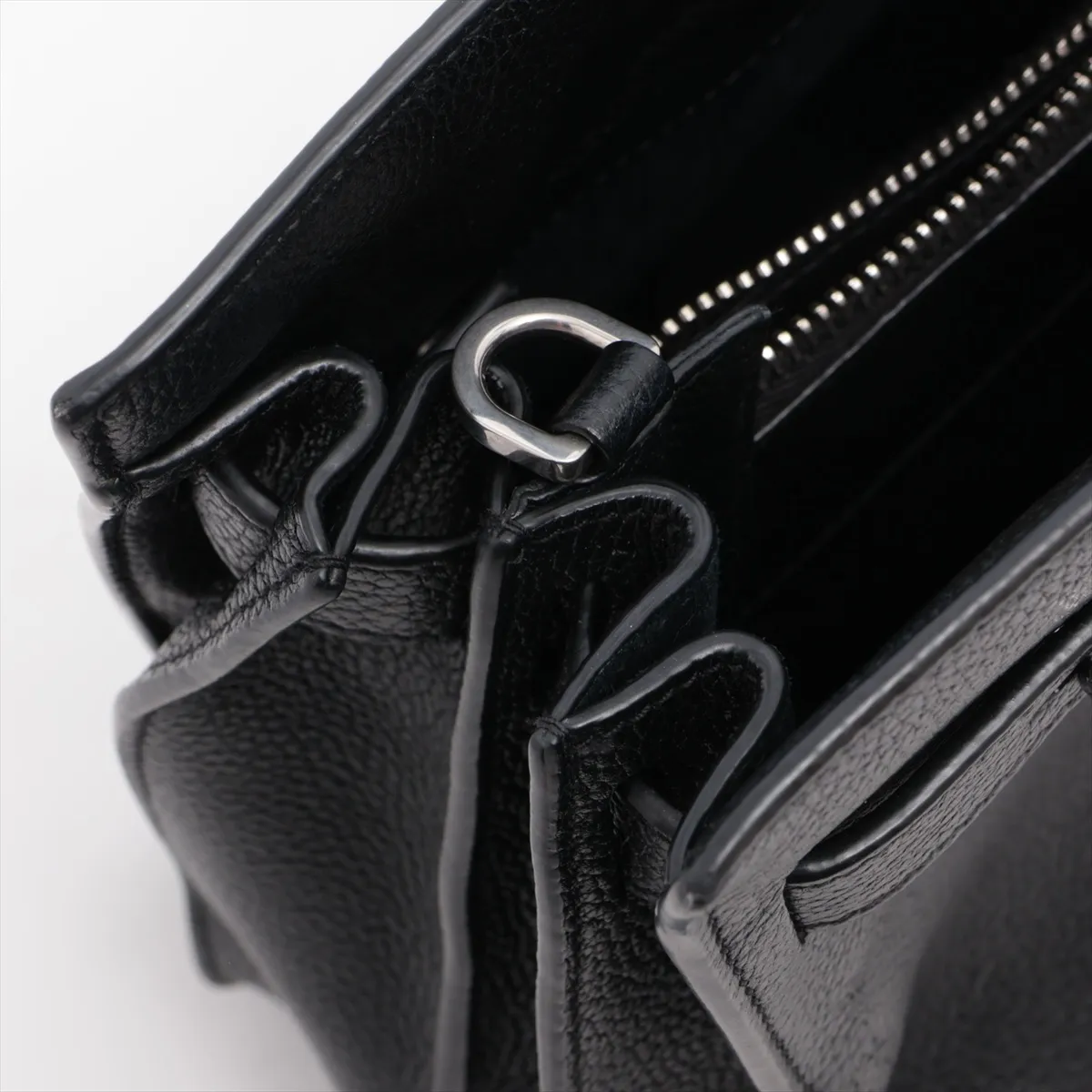 Sac de Jour Nano Leather 2-Way Handbag, Black, 477477 — view 12