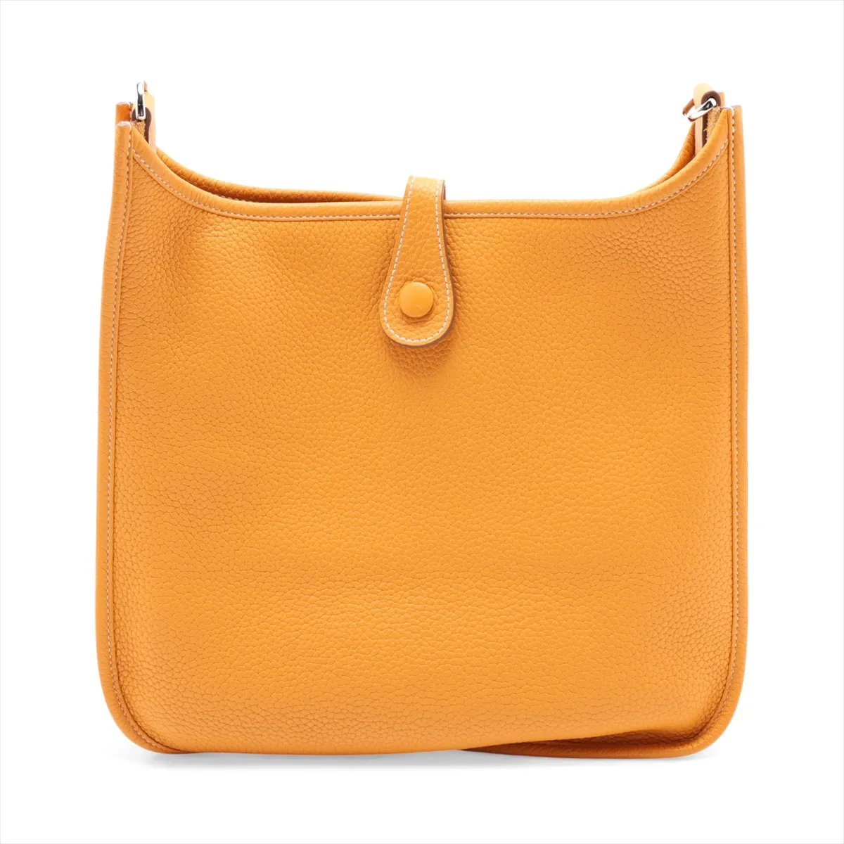 Evelyne 1 29 PM Taurillon Clemence Mustard Silver Hardware P:2012 — view 2