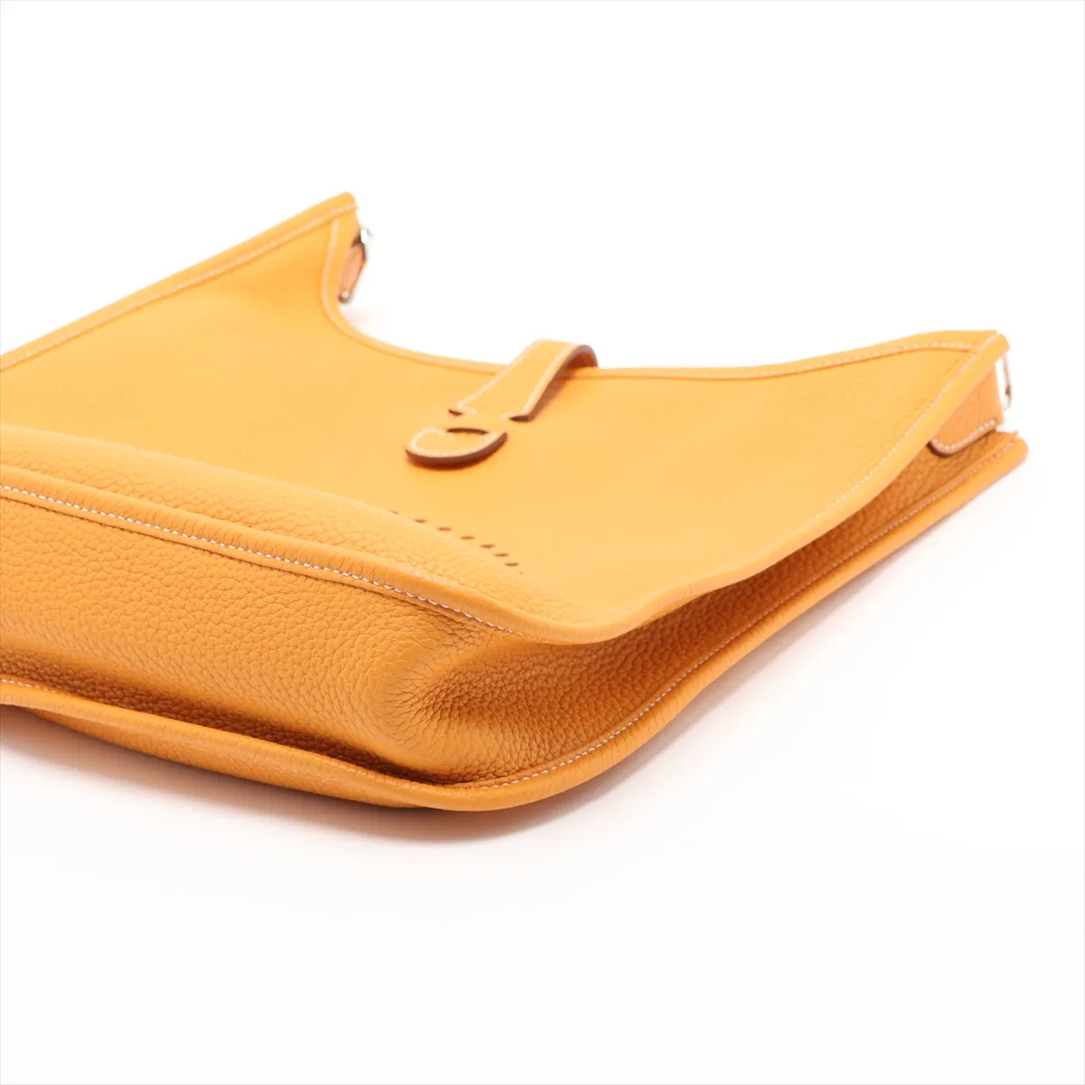 Evelyne 1 29 PM Taurillon Clemence Mustard Silver Hardware P:2012 — view 3