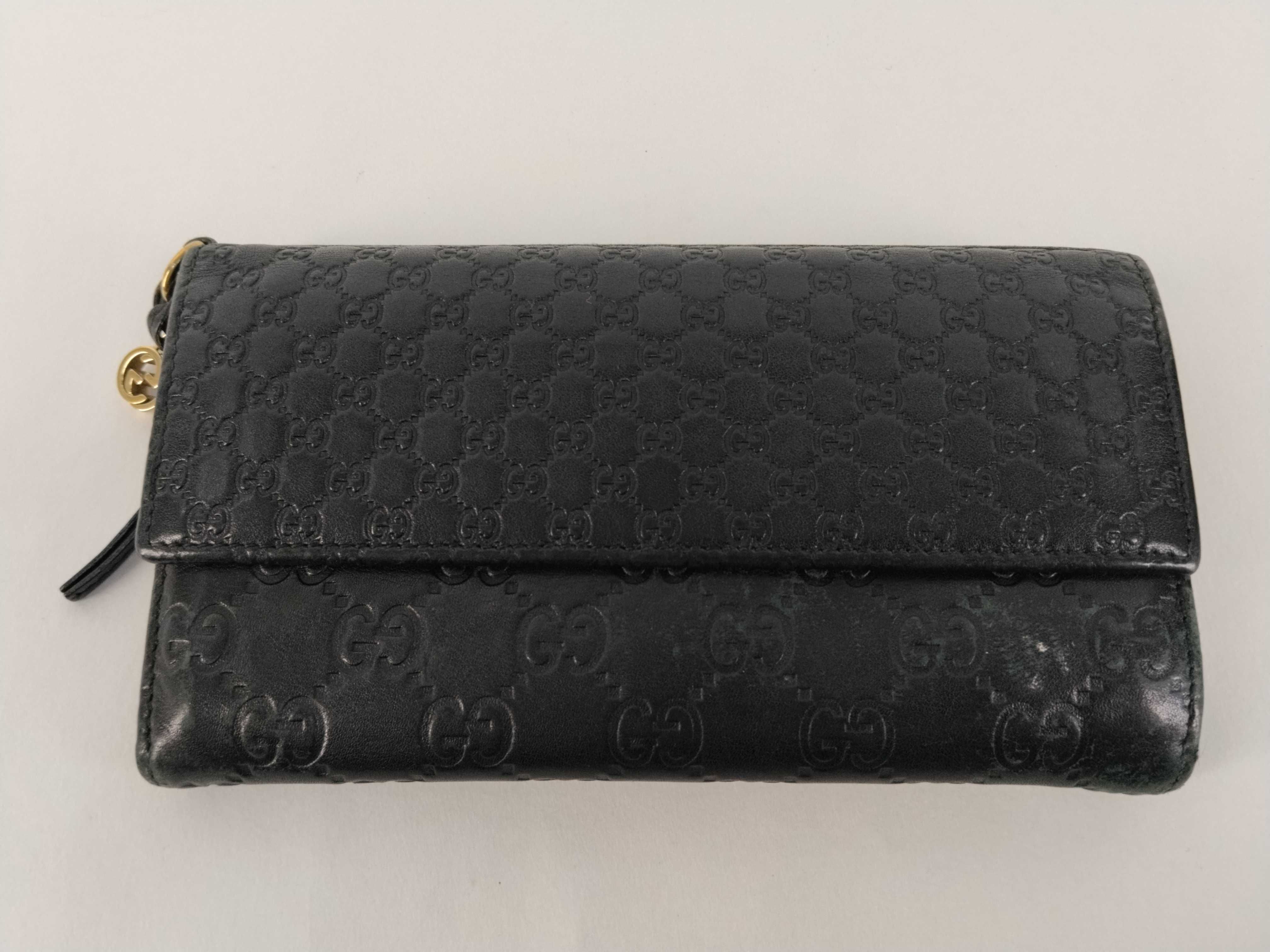 Guccissima Wallet, Guccissima, Micro GG Black Wallet
