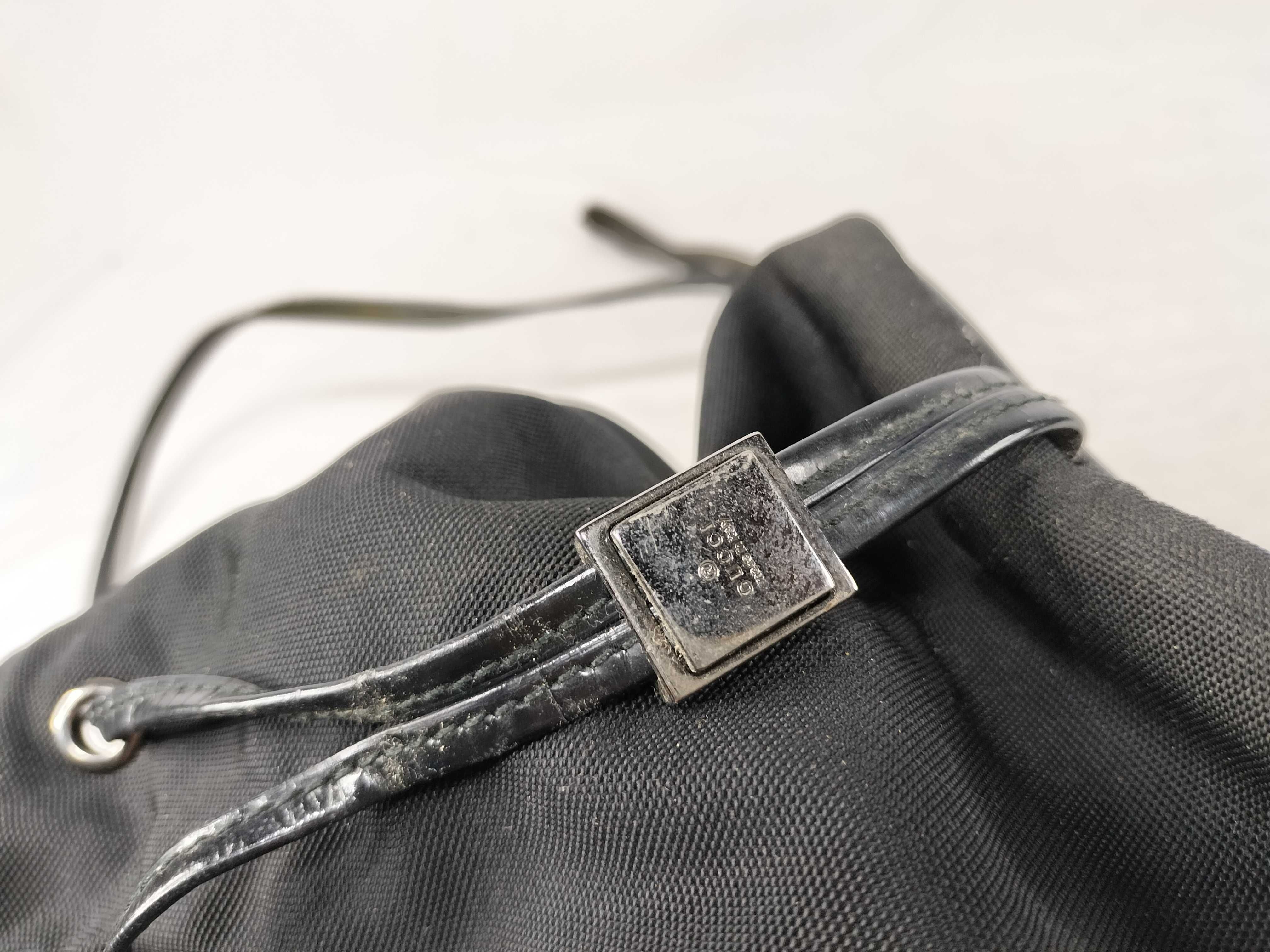 Shoulder Bag, Drawstring, Black — view 11