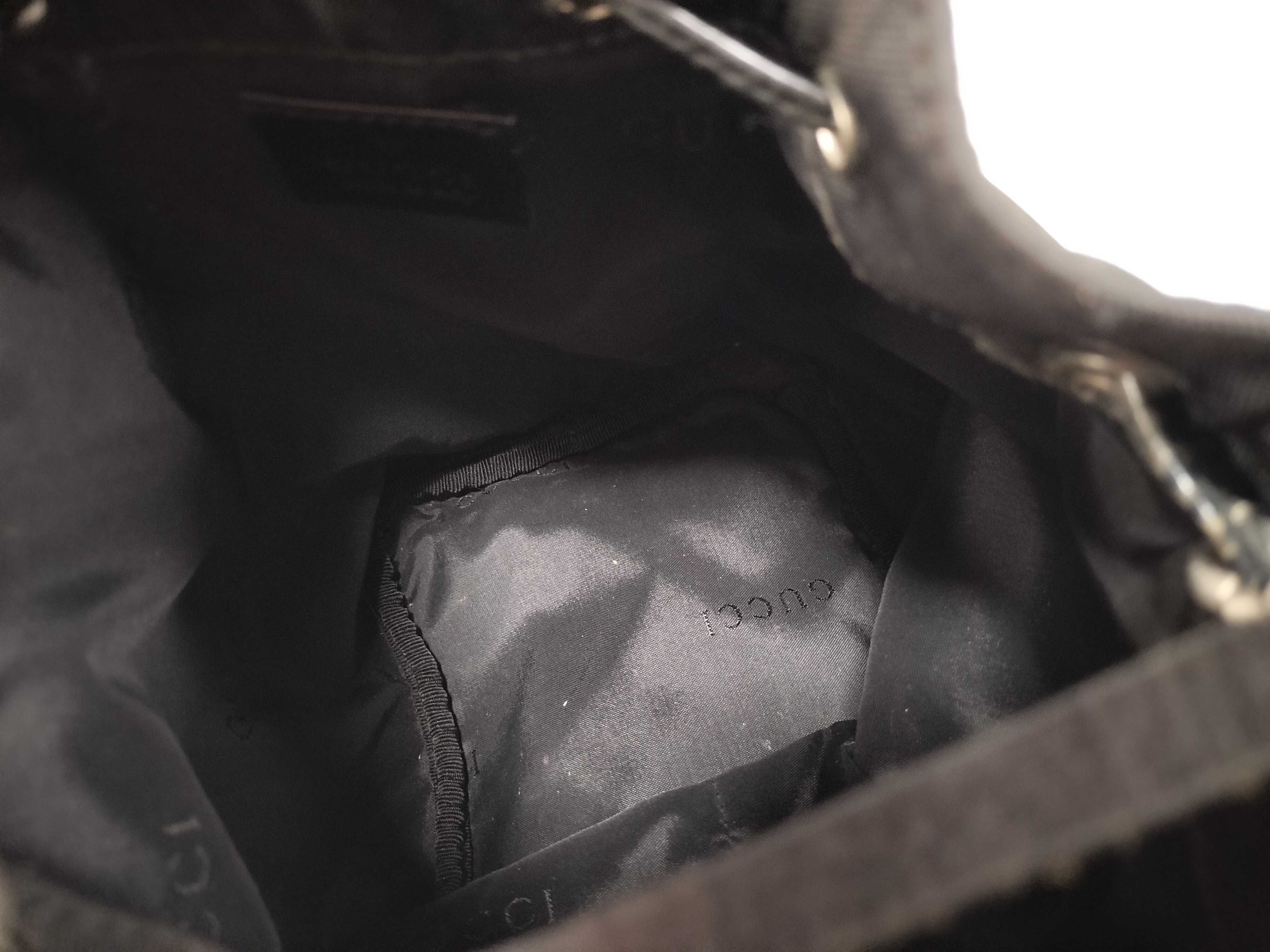 Shoulder Bag, Drawstring, Black — view 9