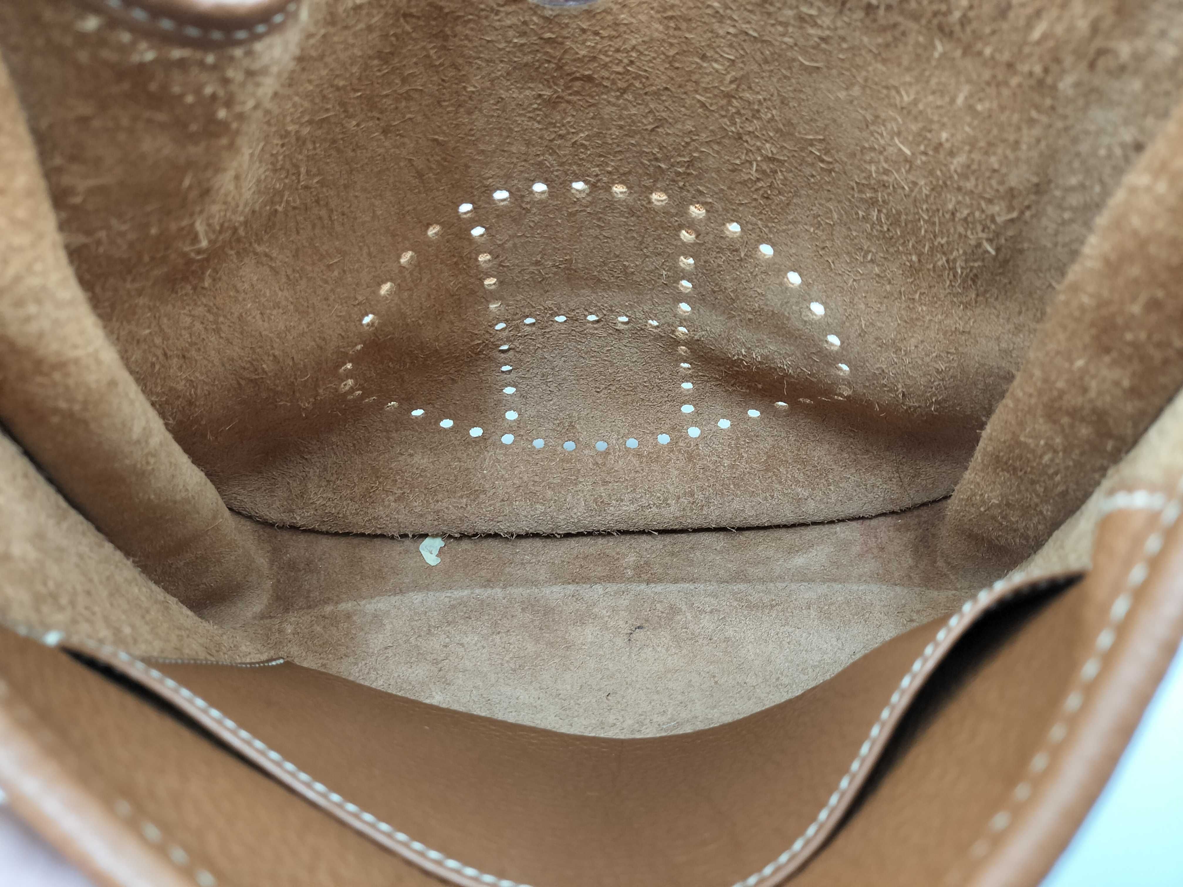 Evelyne 1 PM Taurillon Clemence Leather Brown Shoulder Bag N — view 9