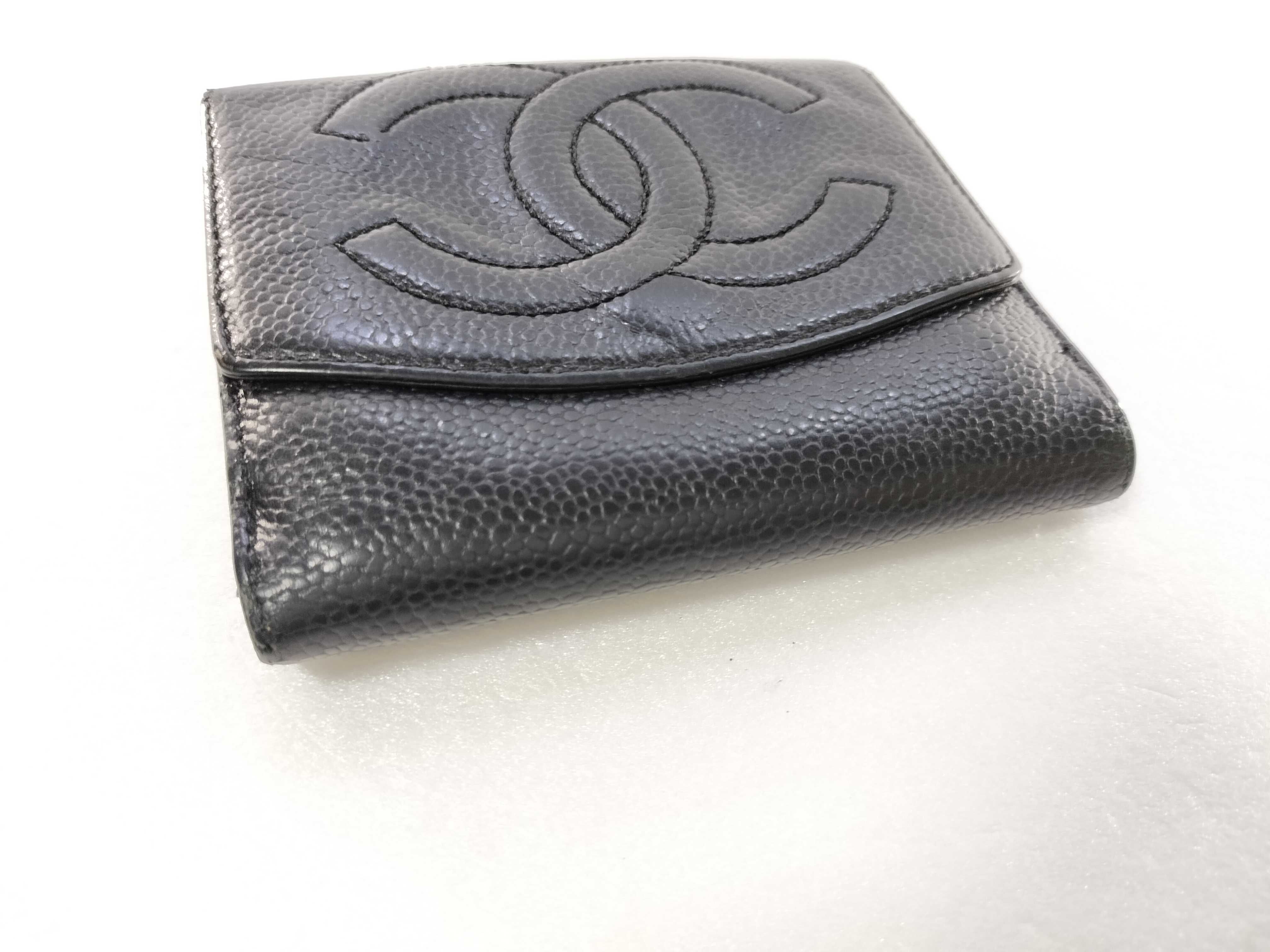 Caviar Skin Coco Double Snap Tri-fold Wallet 4660422 Wallet — view 5
